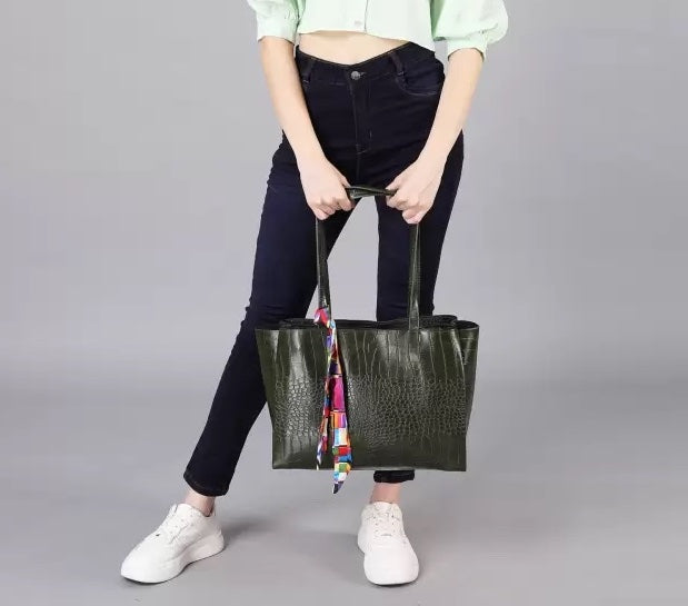 Women Green Shoulder Bag
