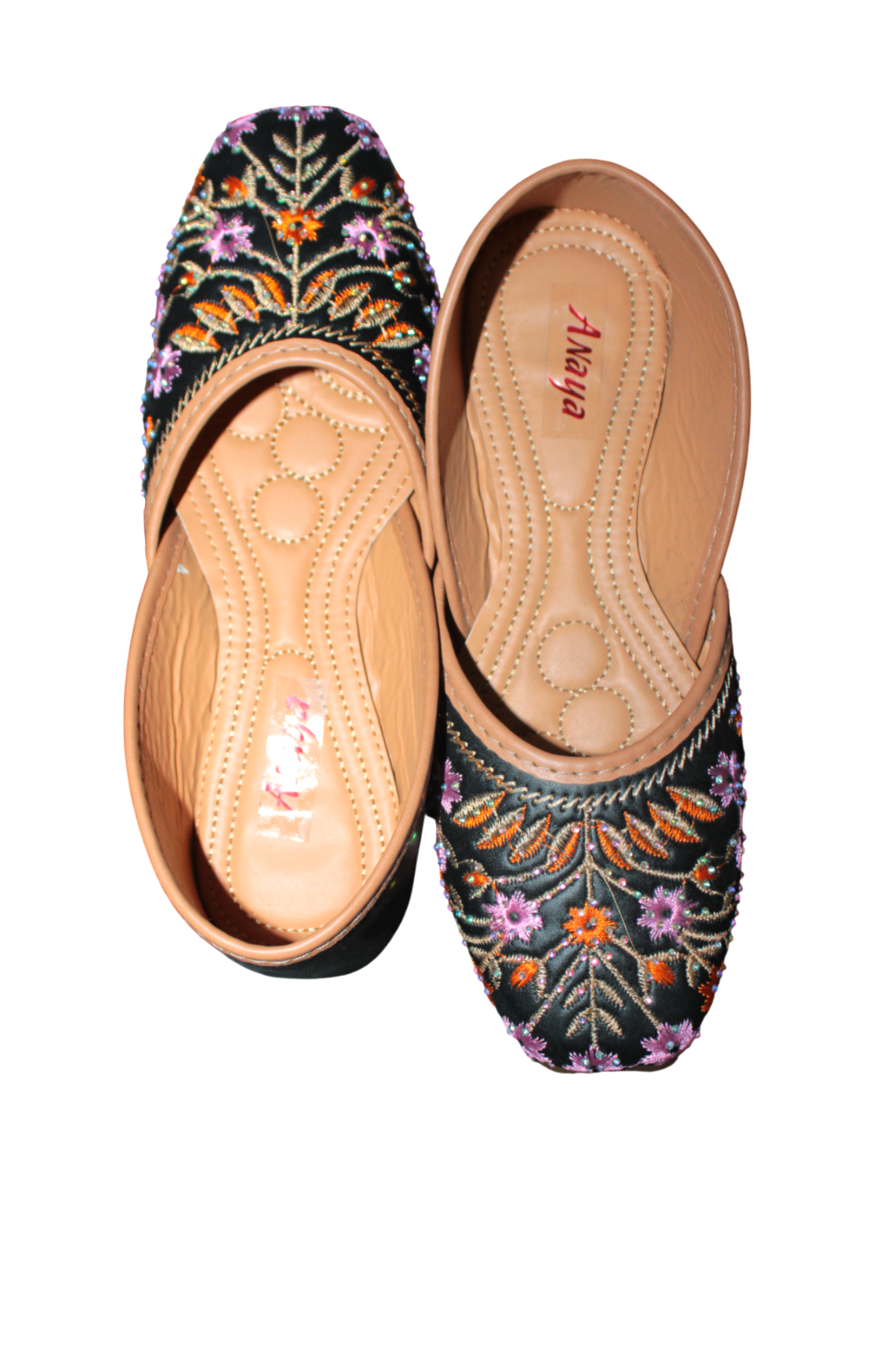PUNJABI BLACK JUTTI FOR WOMEN