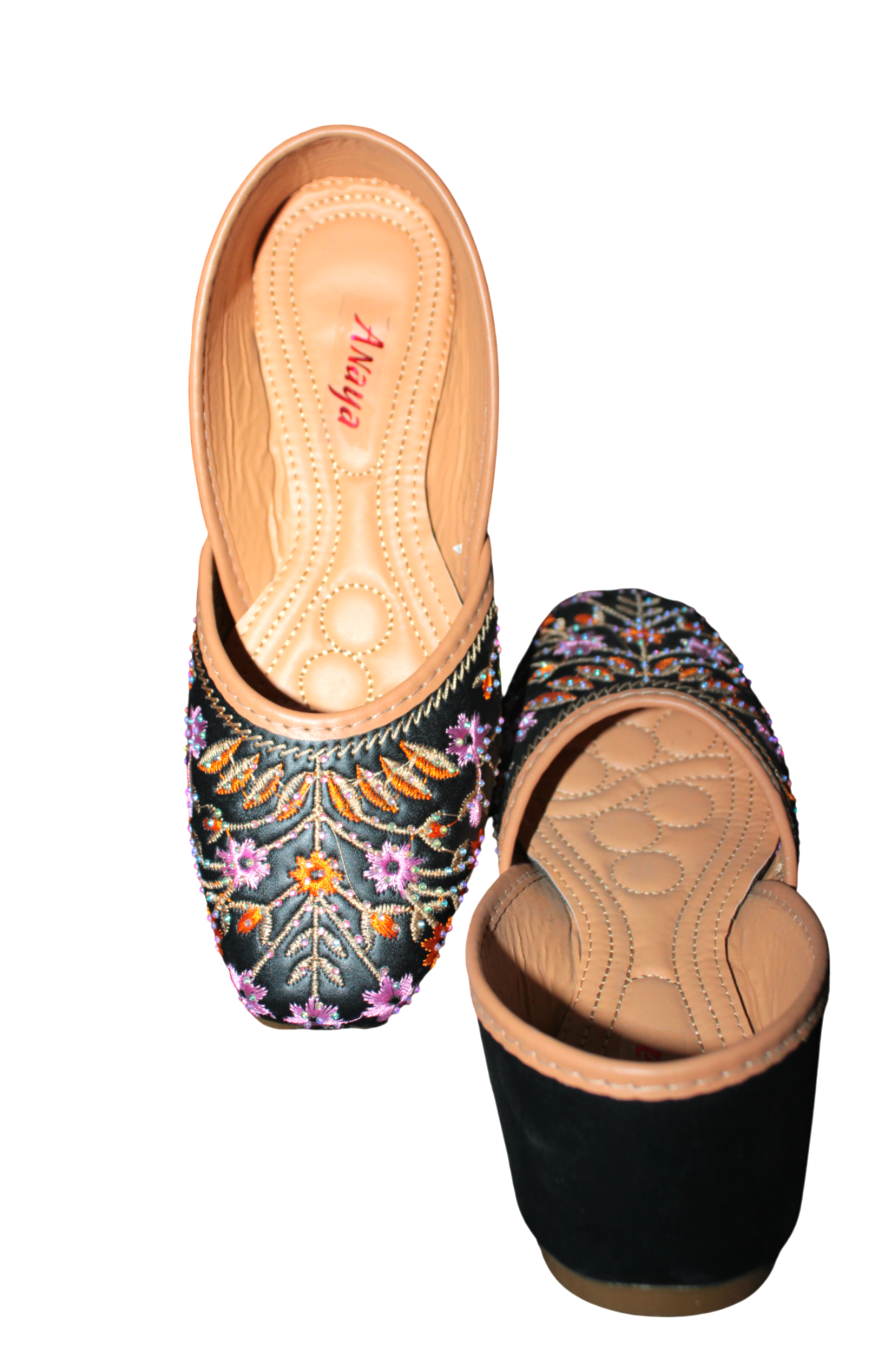 PUNJABI BLACK JUTTI FOR WOMEN