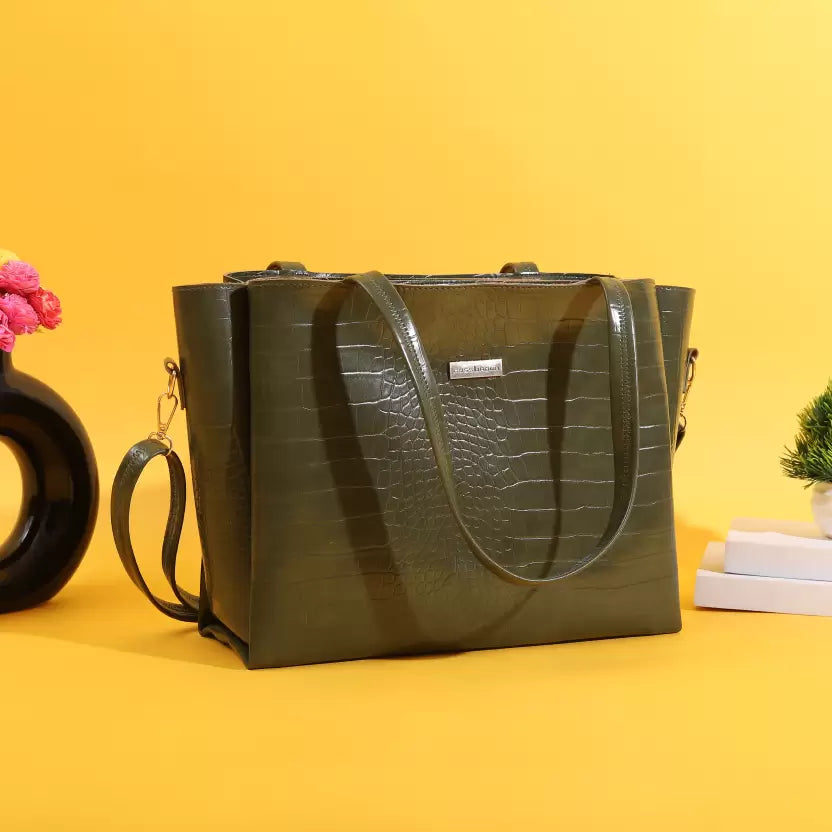 Women Green Shoulder Bag