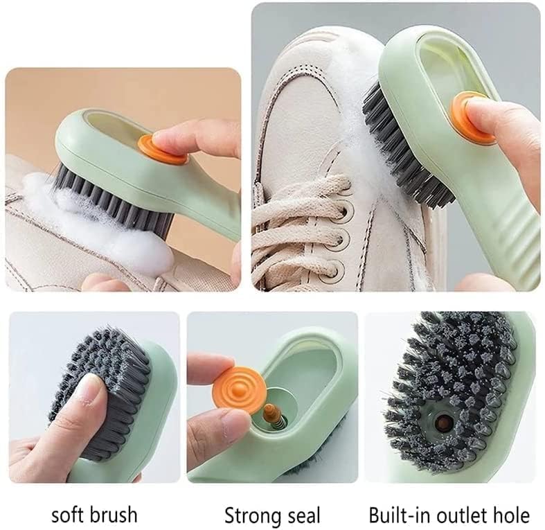 Multifunctional Liquid Shoe Cleaning Brush with Soap Dispenser
