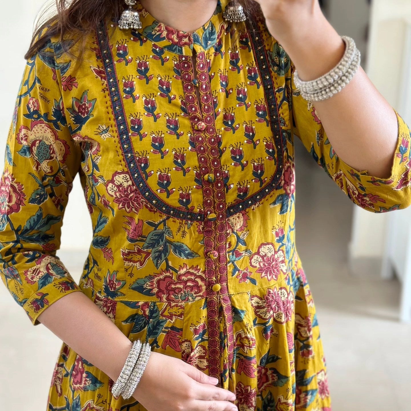 Yellow Anarkali Set (Z0150)