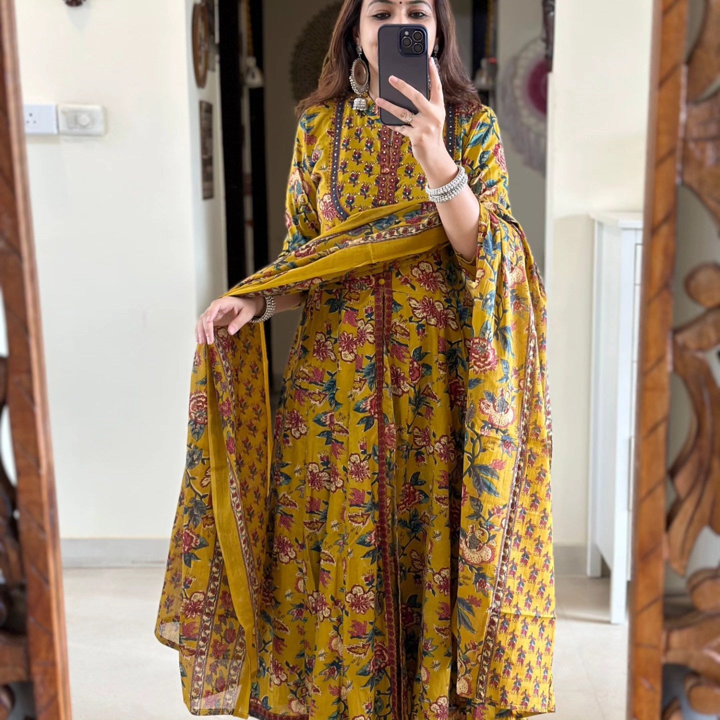 Yellow Anarkali Set (Z0150)