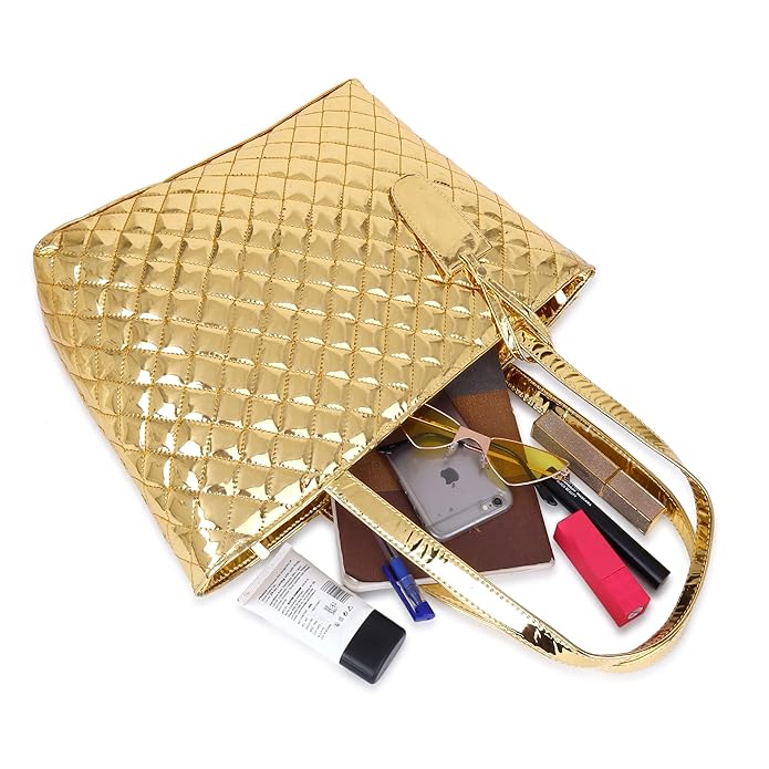 Structured Shoulder Bag With Quilted