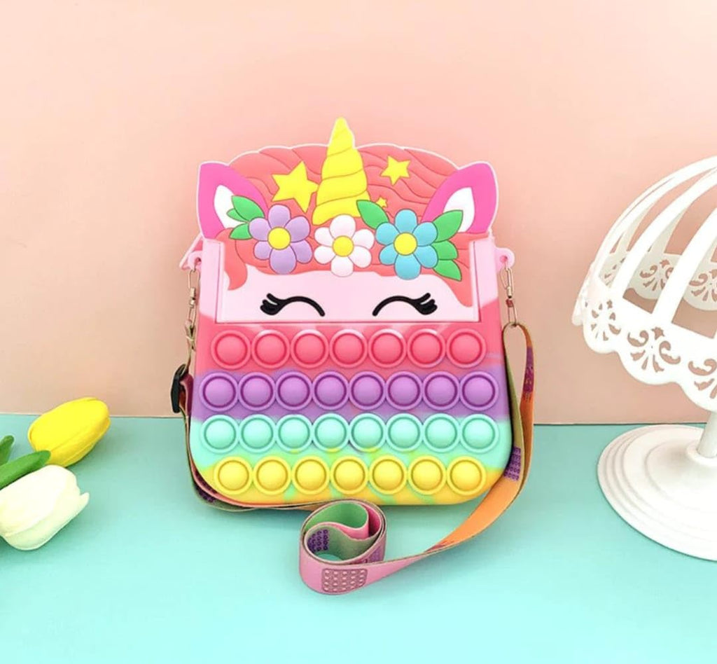 Small Unicorn Pop It Backpack
