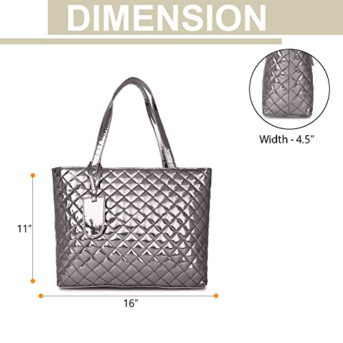 Silver Colour Women Hand Bag