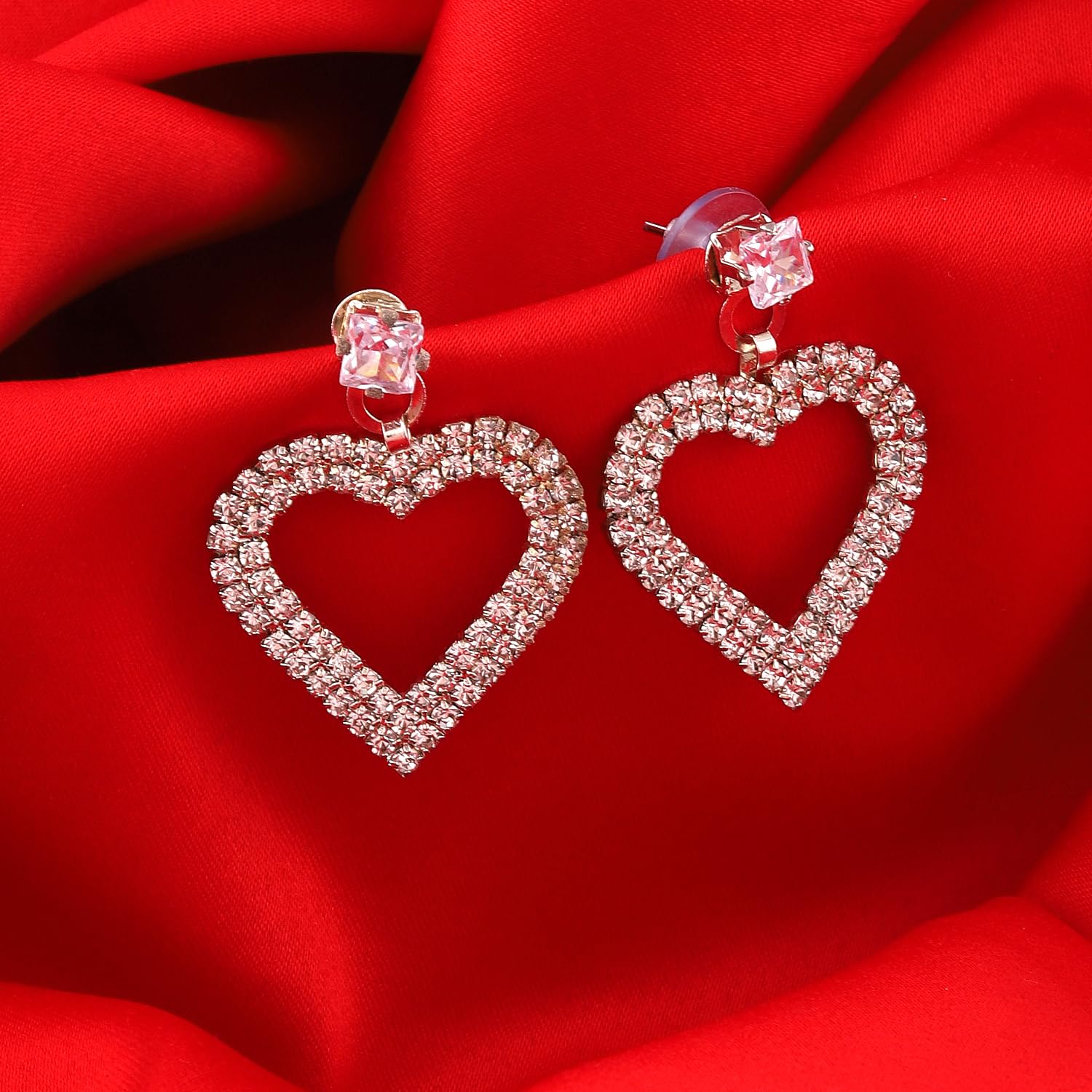Bhagya Lakshmi Handcrafted Stone Jhumki Earrings