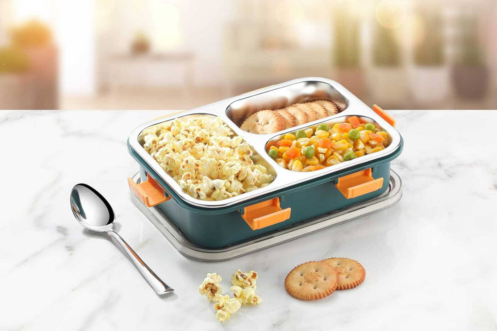 COLORS SCHOOL LUNCH BOX 3 Containers Lunch Box  (1000 ml, Thermoware)