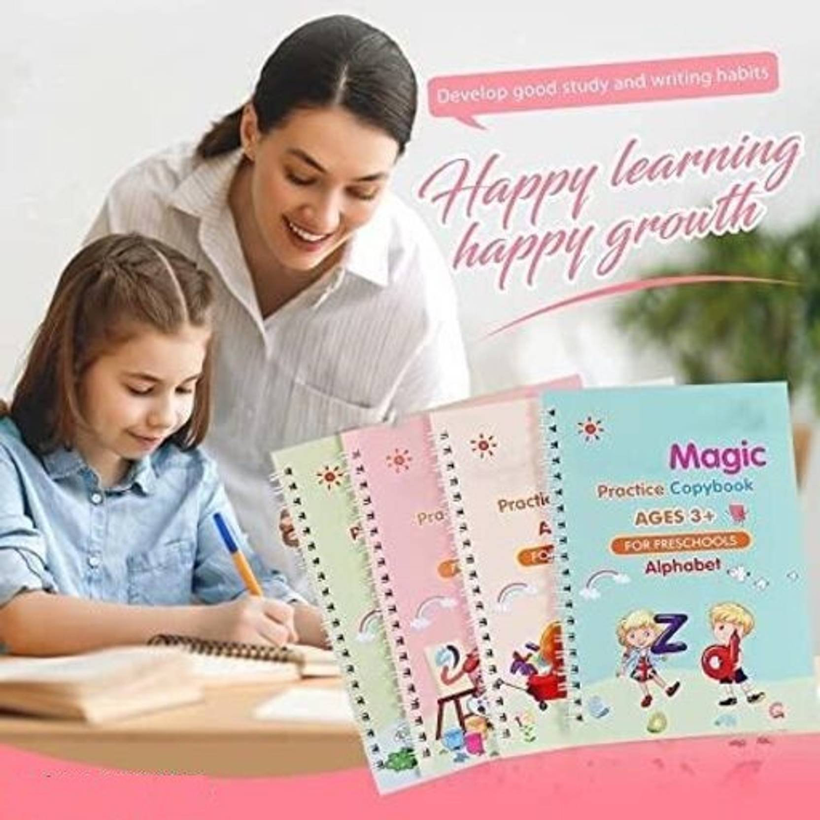 Magic Practice Copybook, Number Tracing Book Magic Practice Copy G40  (Spiral, Others, Generic)