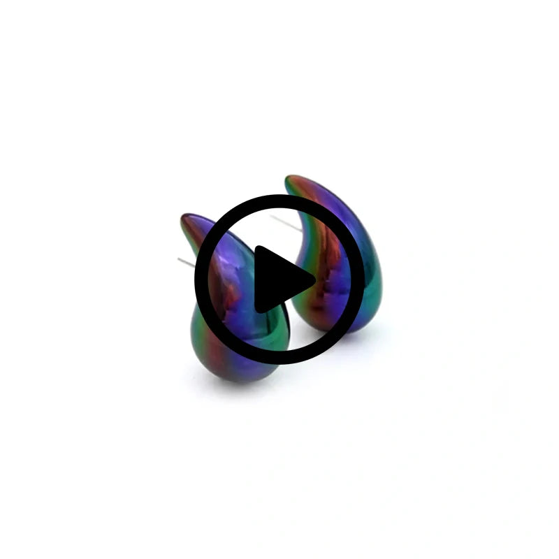 Colourful Waterdrop Earring