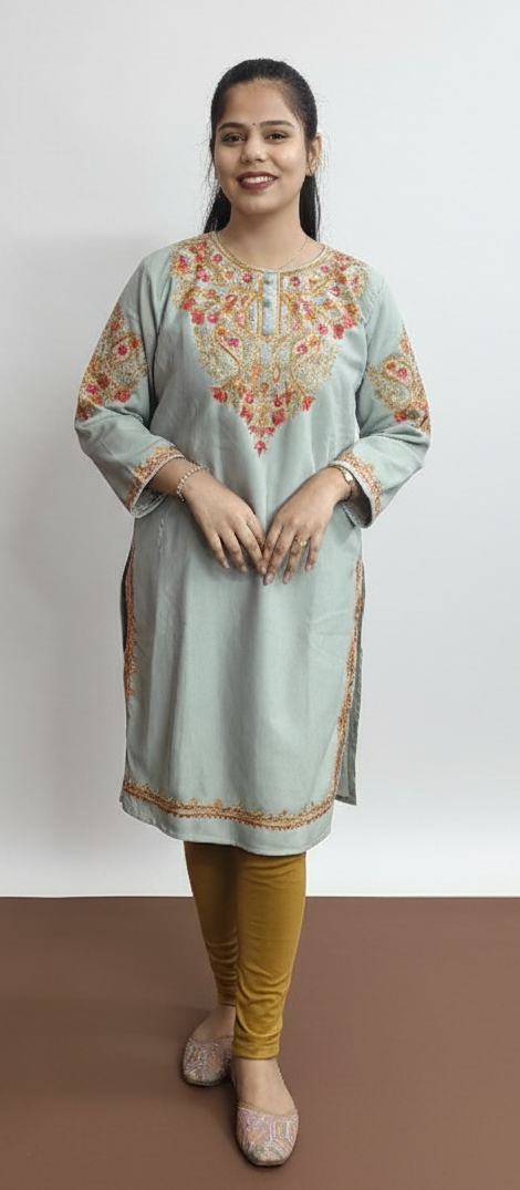 Sky blue colour Pheran (ZO412)
