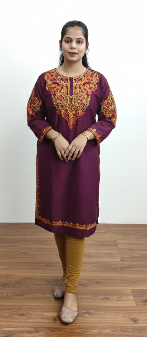 Wine colour Pheran (ZO416)