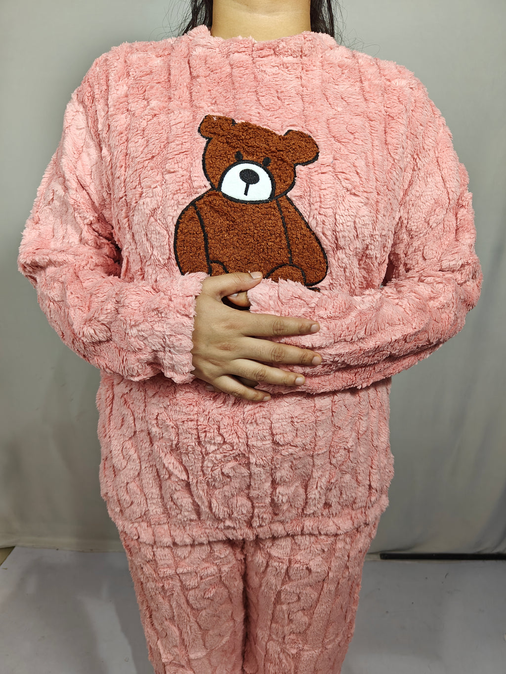 pink colour beautiful Woolen Night Suit (Z0311)