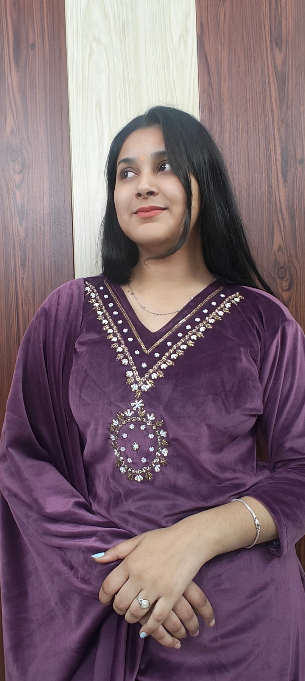 . Purple Velvet 3-Piece Suit – Luxury Slim Fit Jacket, Vest & Trousers(Z0361)