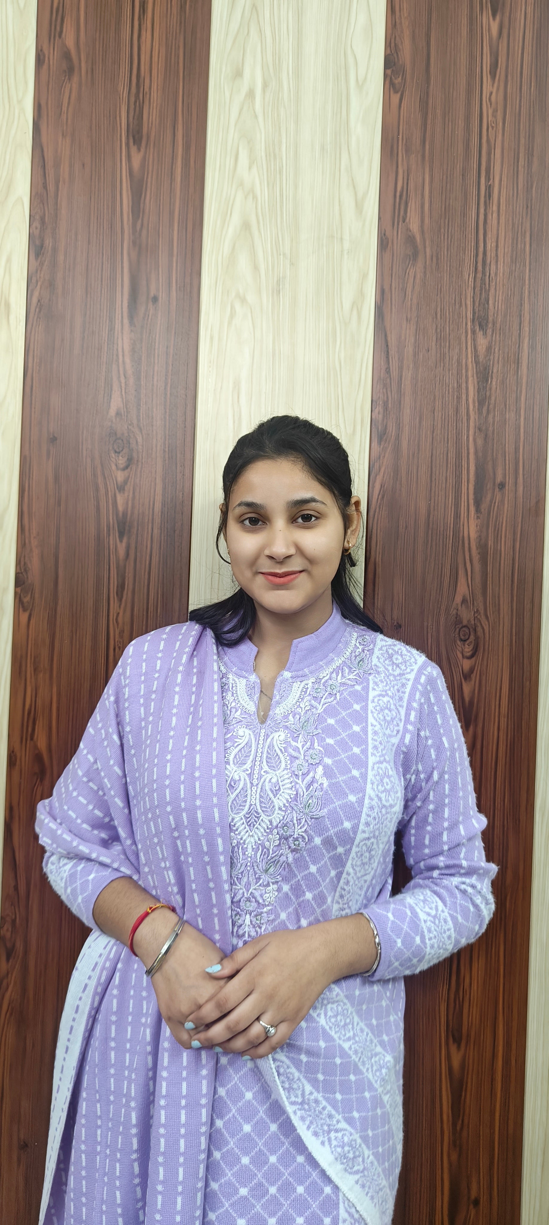 Purple 3 piece woolen suit (Z0372)