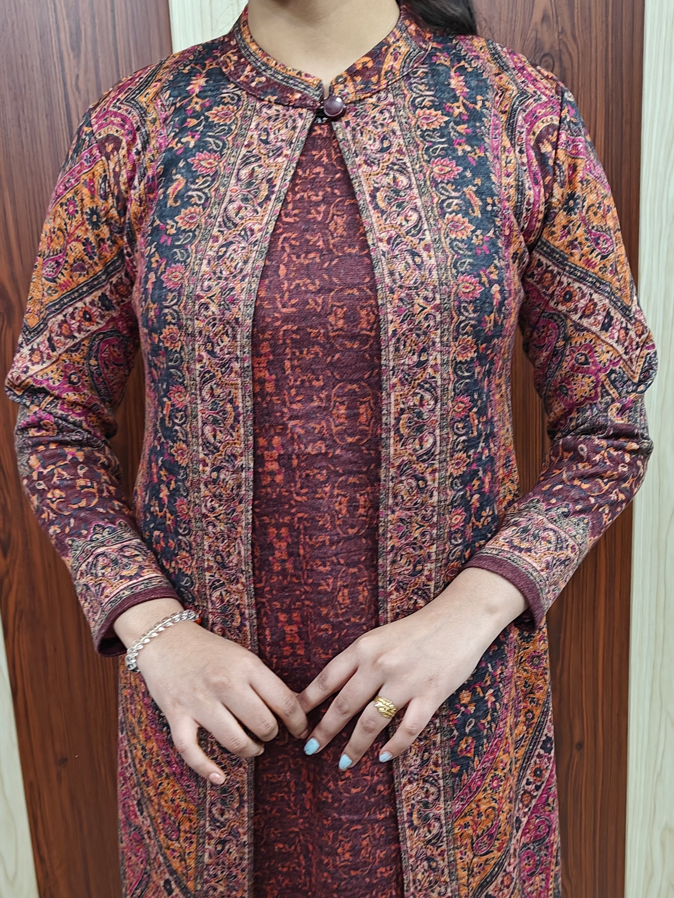 Coffe colour Jacket 3 piece suit (Z0382)