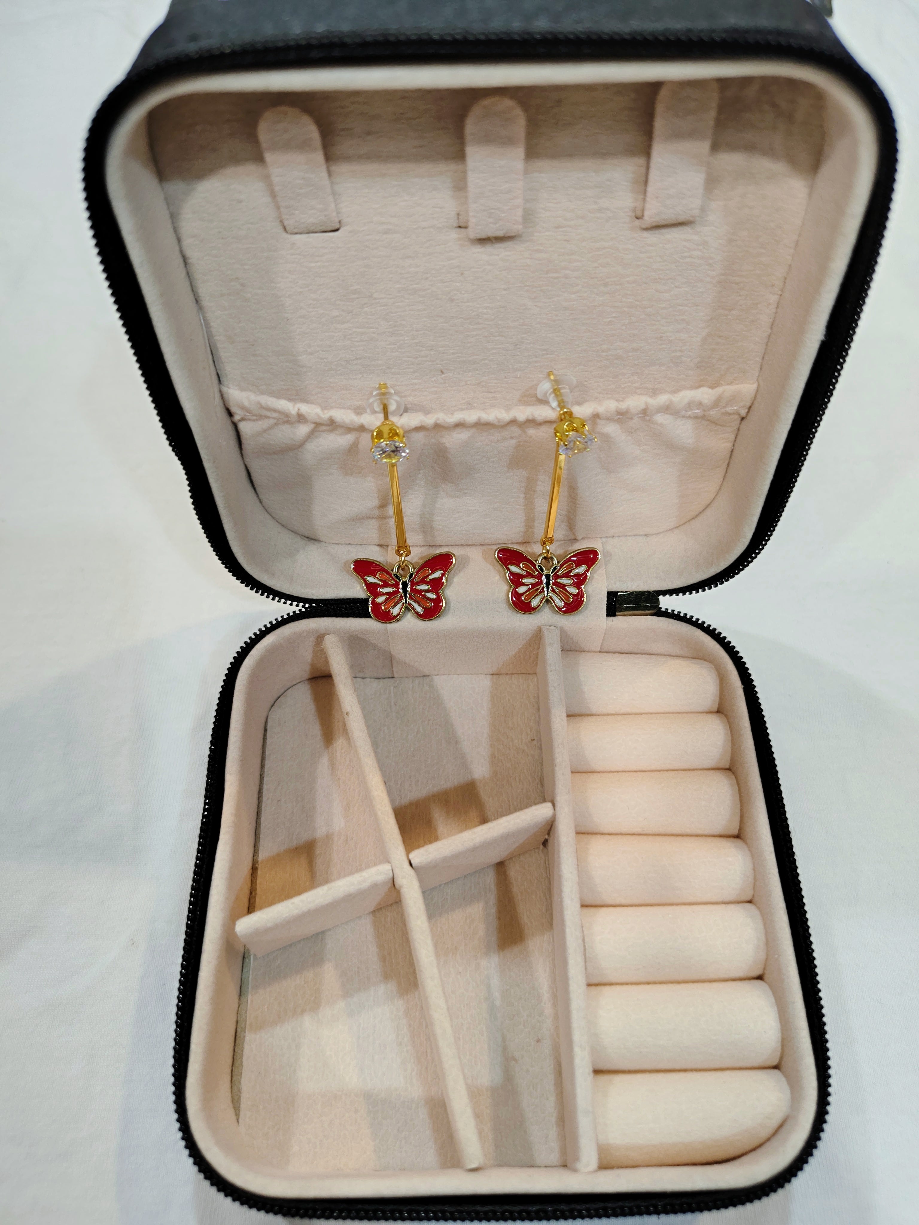 Korean Butterfly Drop Earrings