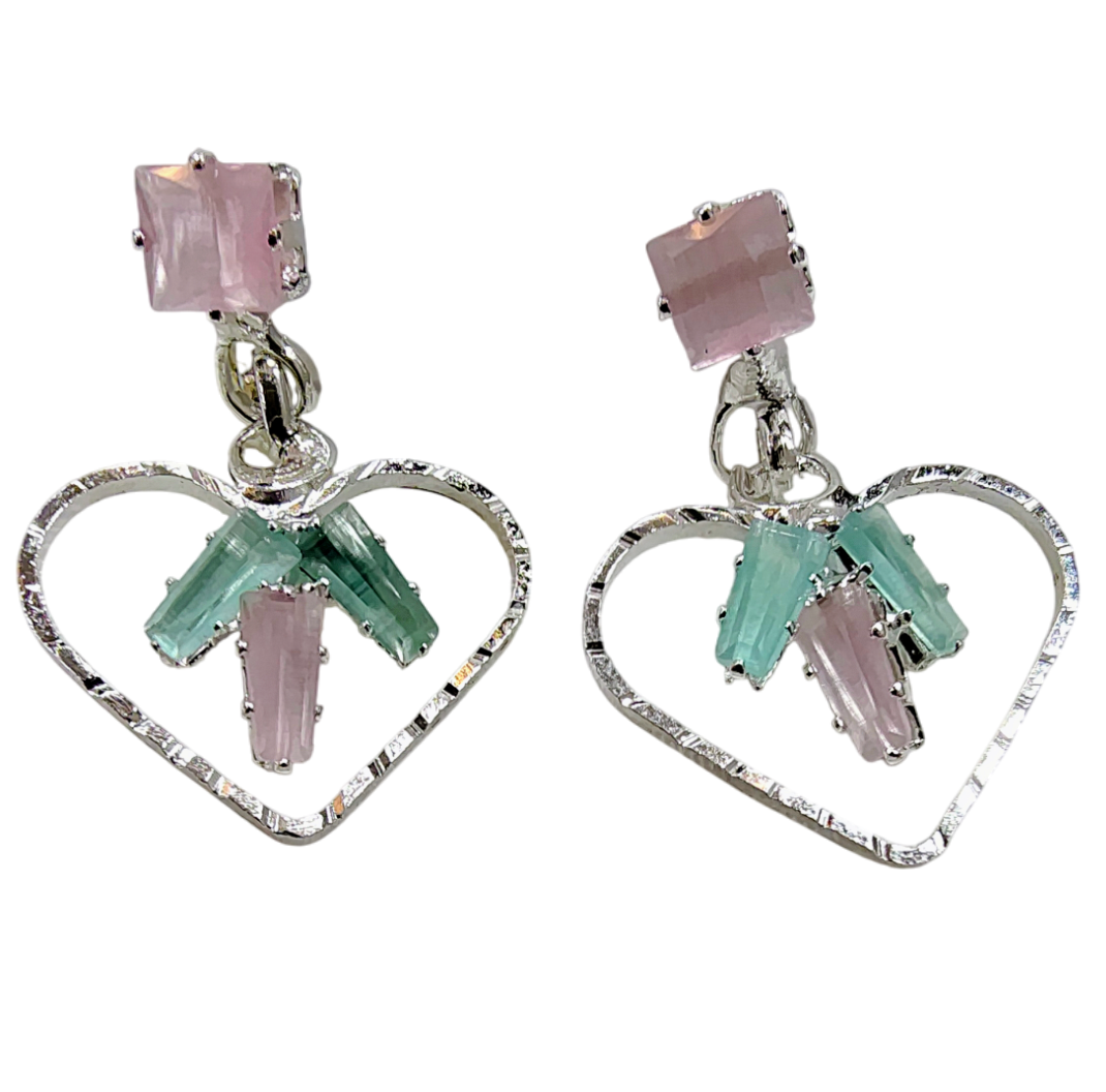 High Quality Diamond With Heart Shape Earning For Girls & Women