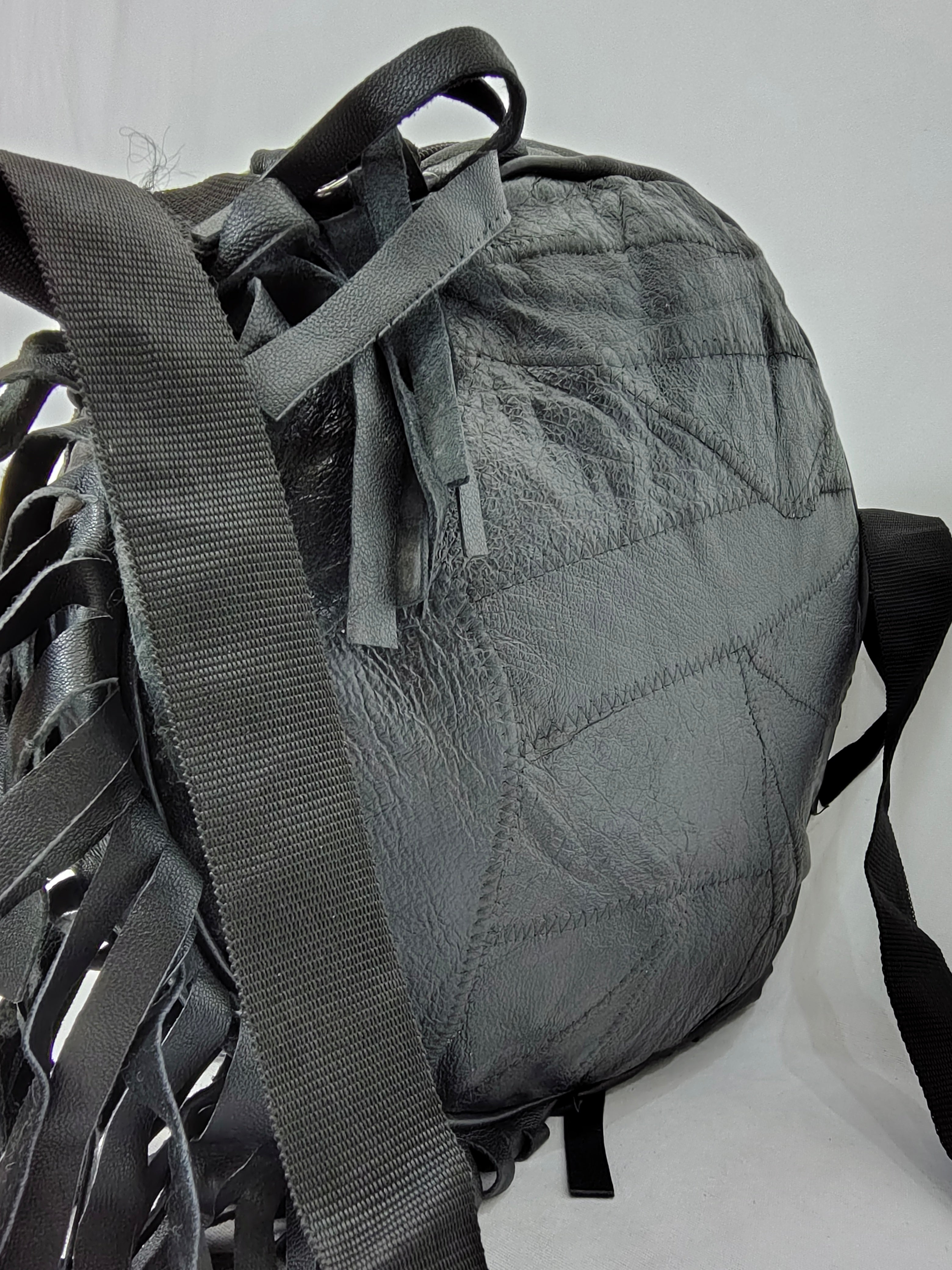 Rough leather bag