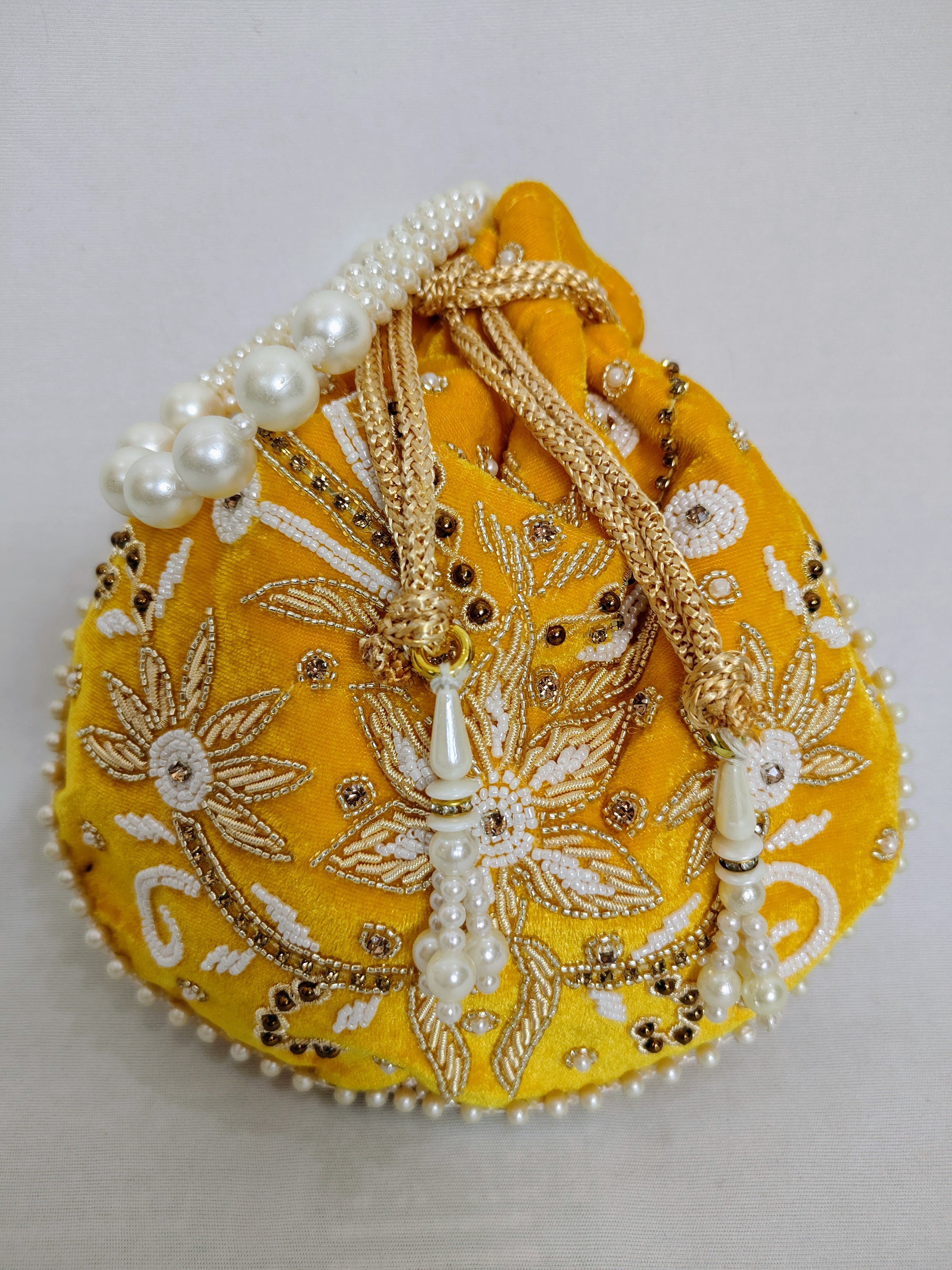 Women Yellow Potli
