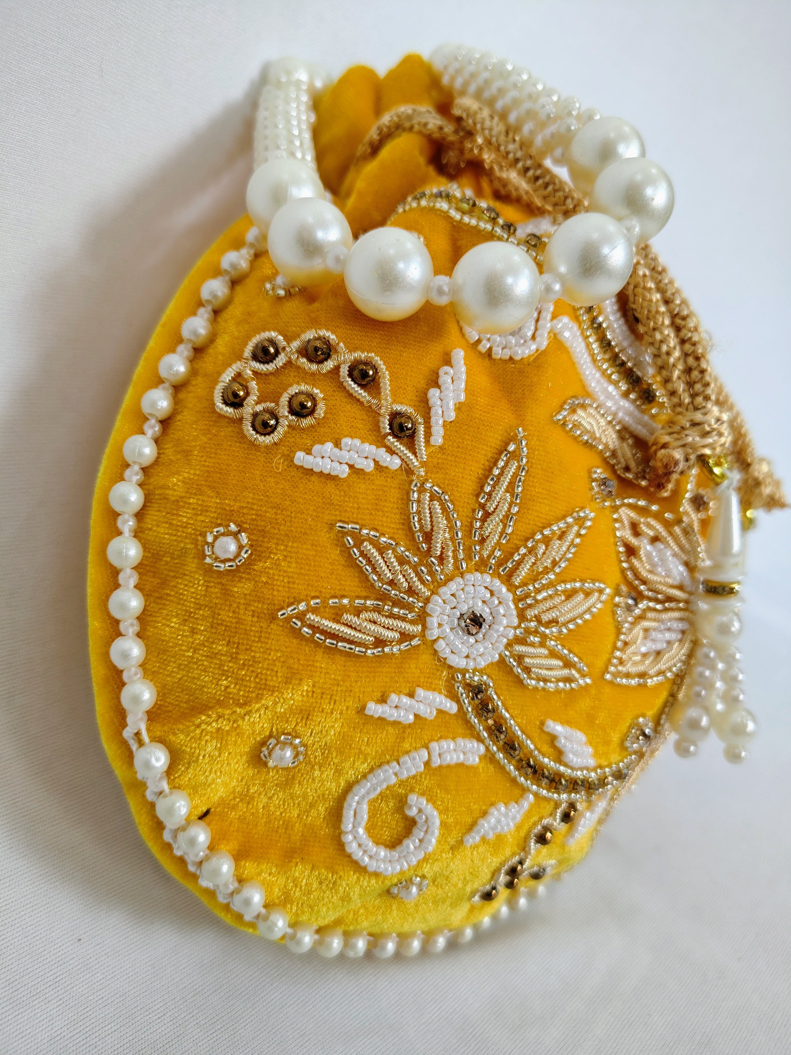 Women Yellow Potli
