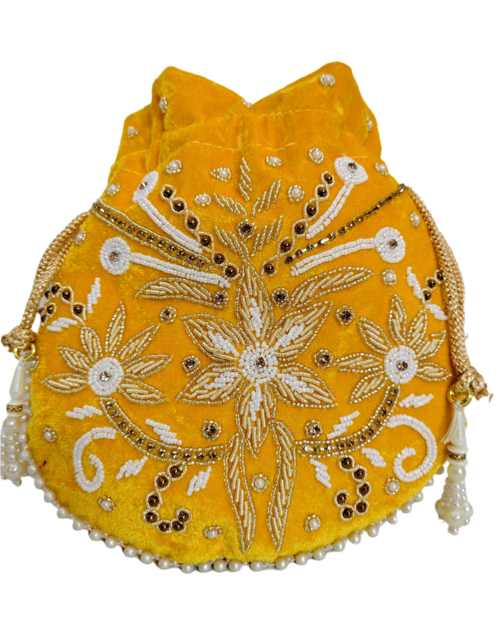 Women Yellow Potli