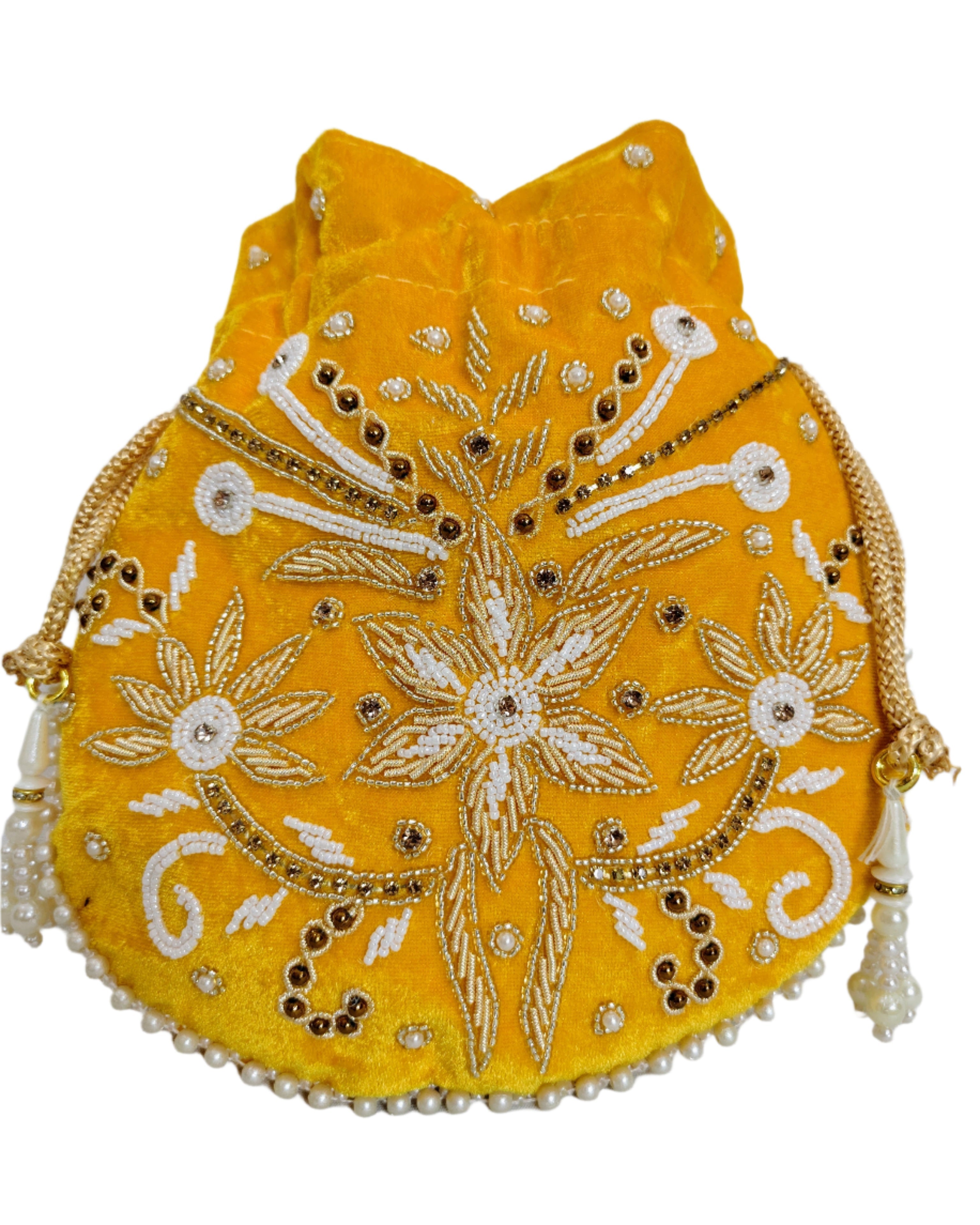 Women Yellow Potli