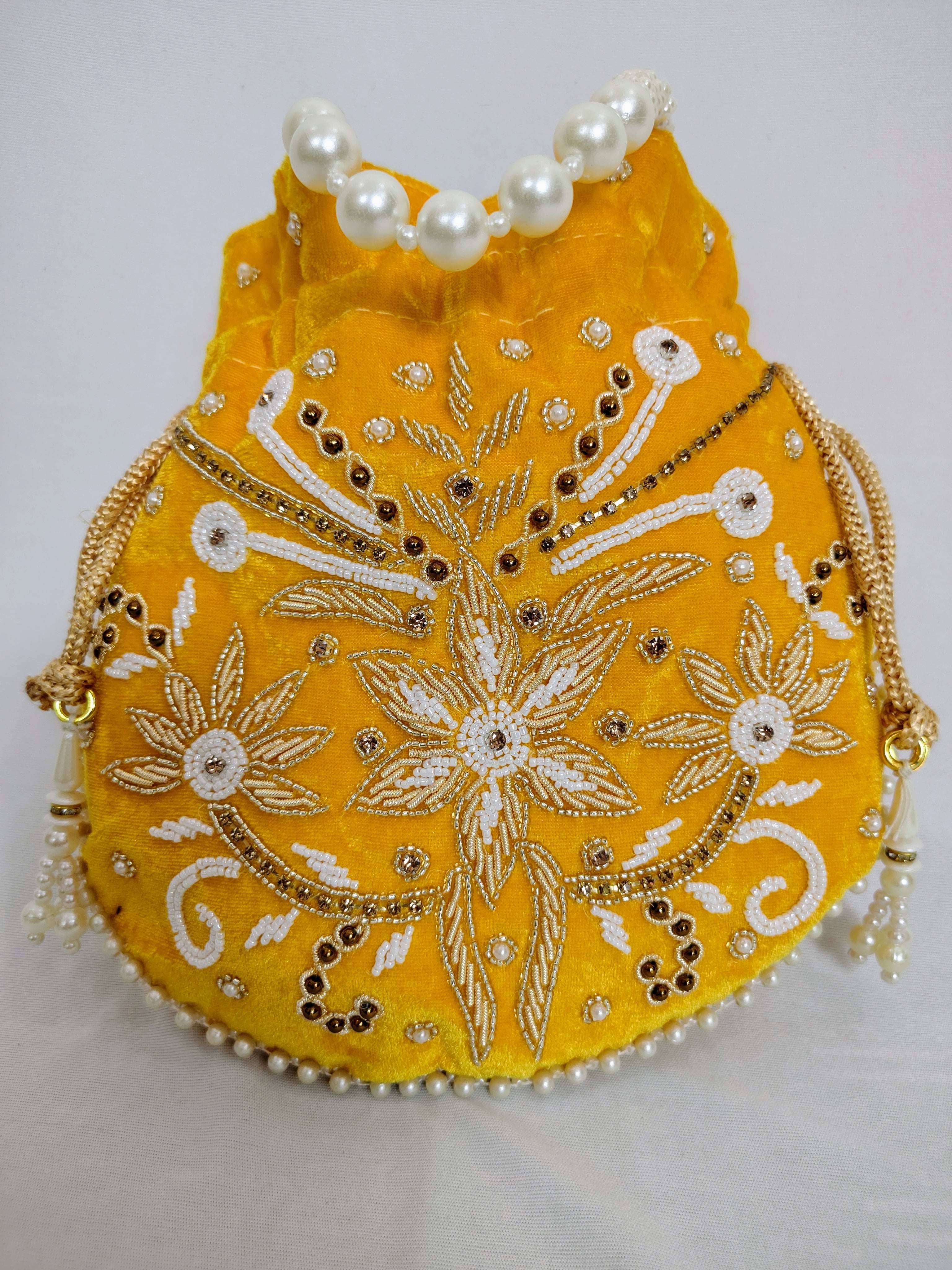 Women Yellow Potli