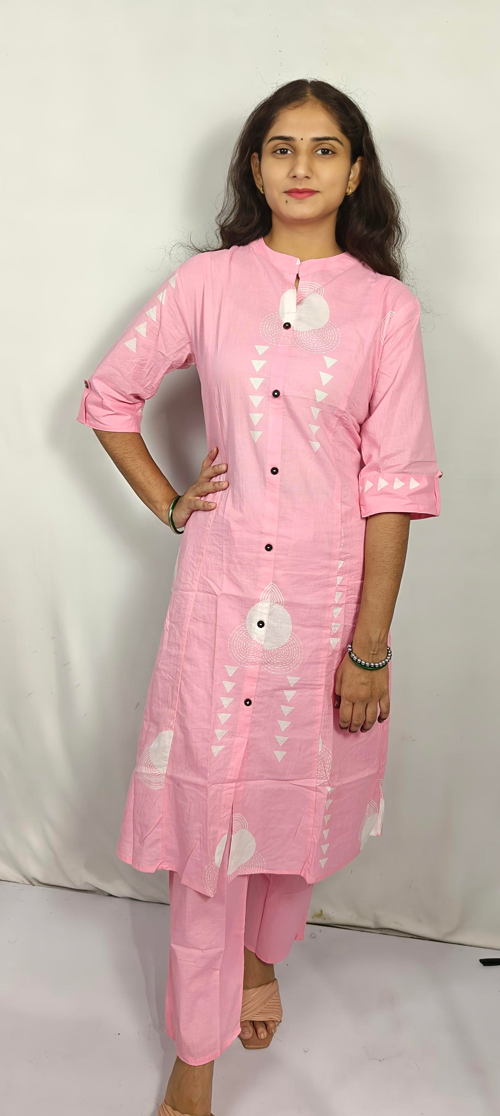 Light Pink Colour beautiful Co-Ord Set (Z0204)