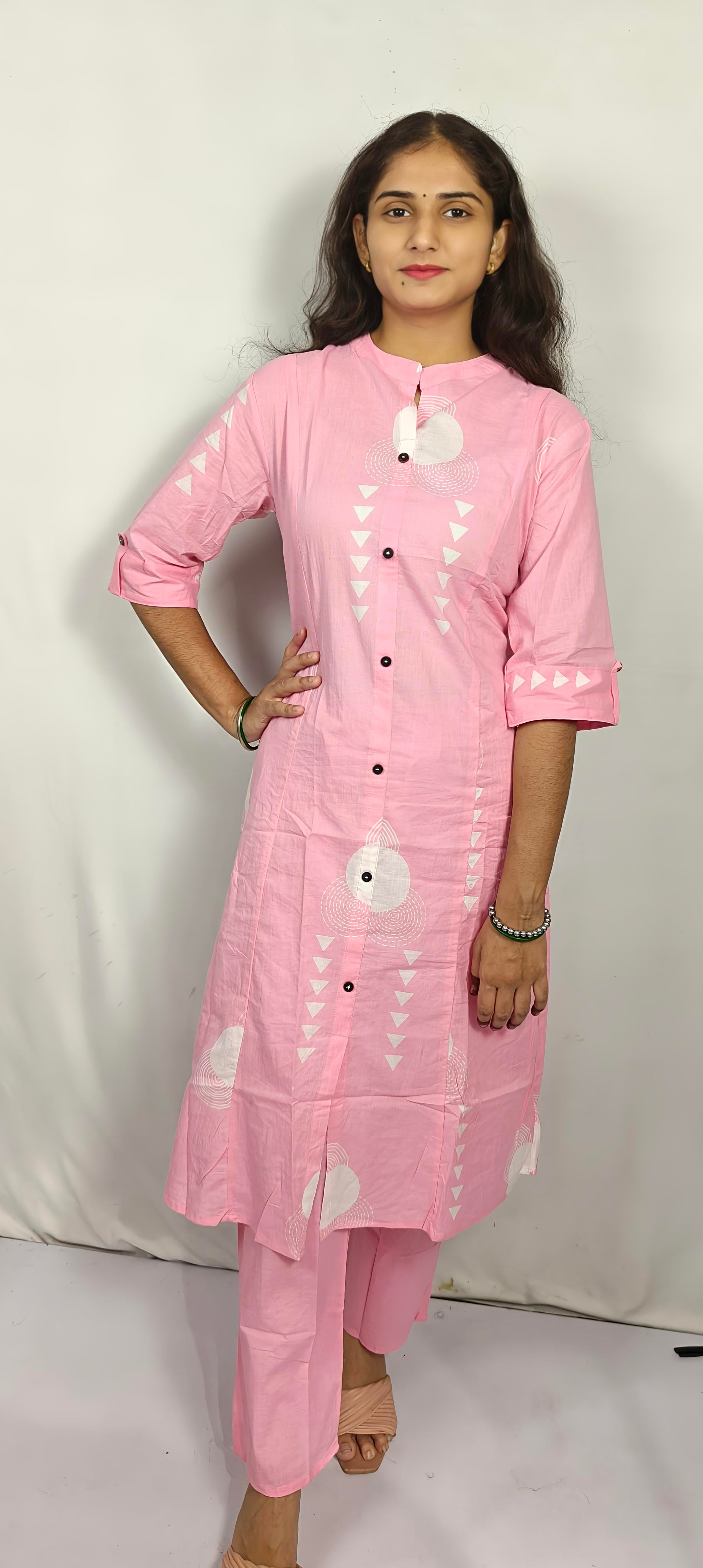 Light Pink Colour beautiful Co-Ord Set (Z0204)