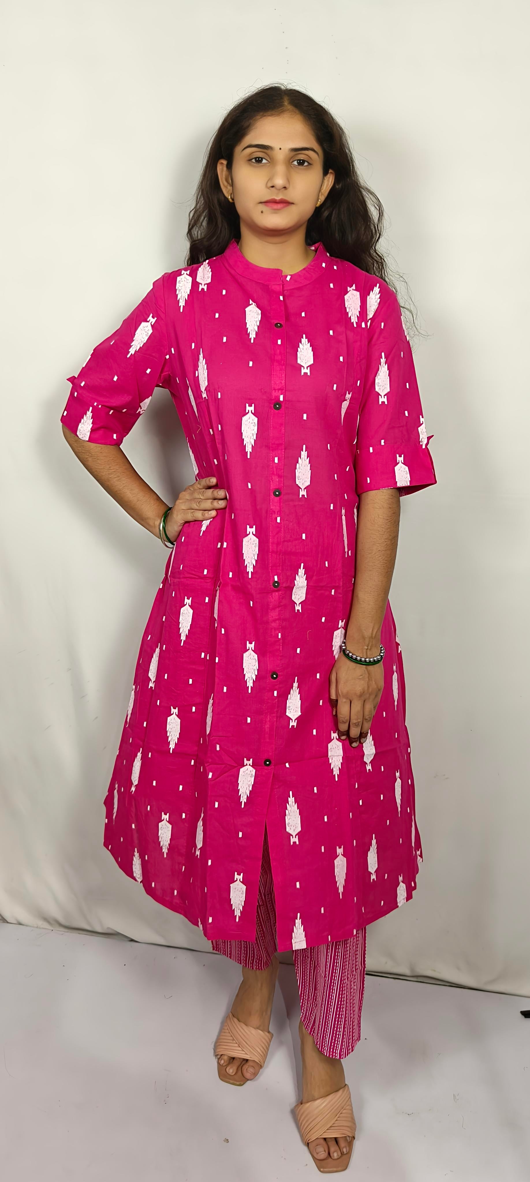 Pink Printed Co-Ord Set  (Z0207)