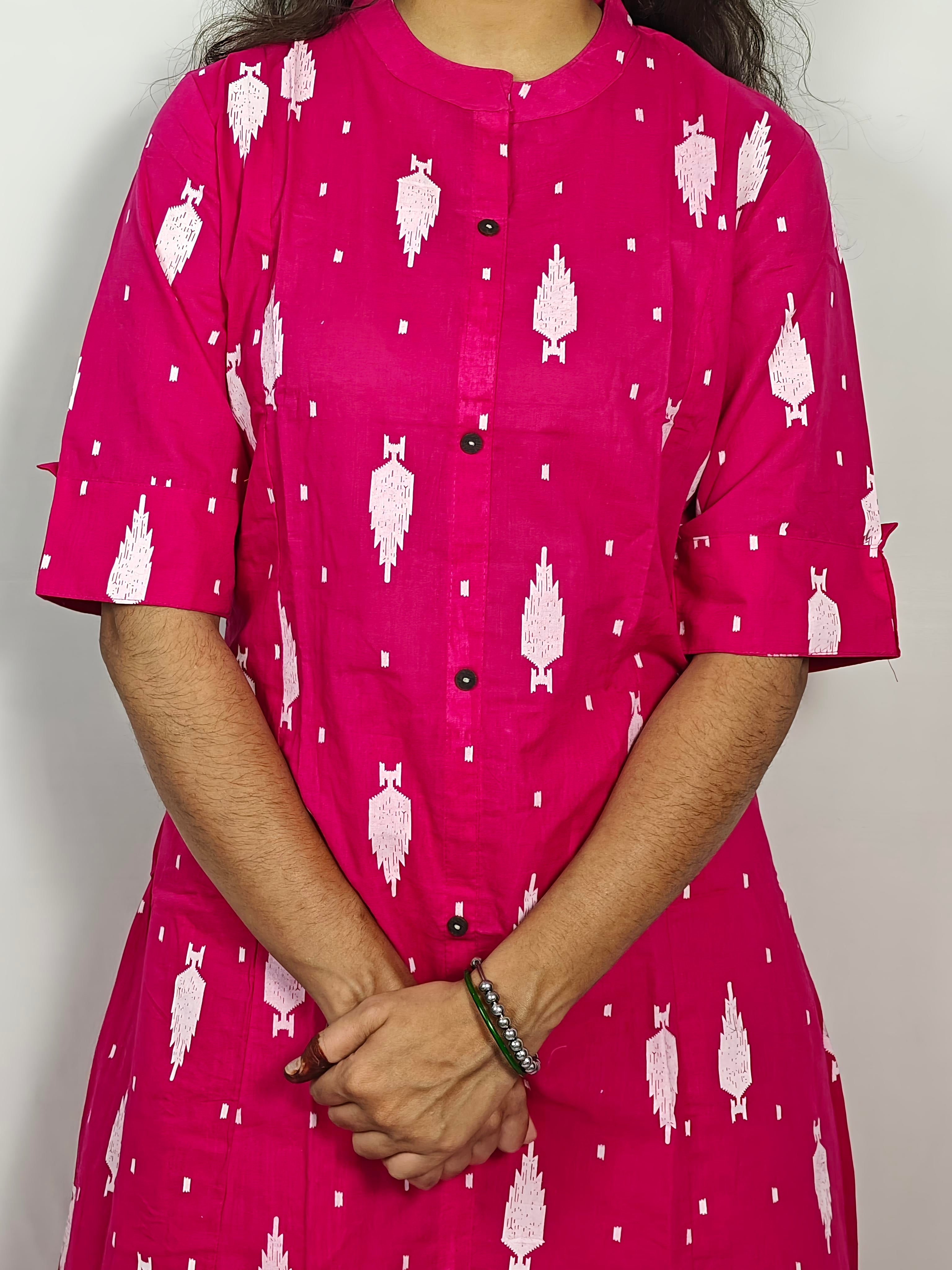 Pink Printed Co-Ord Set  (Z0207)