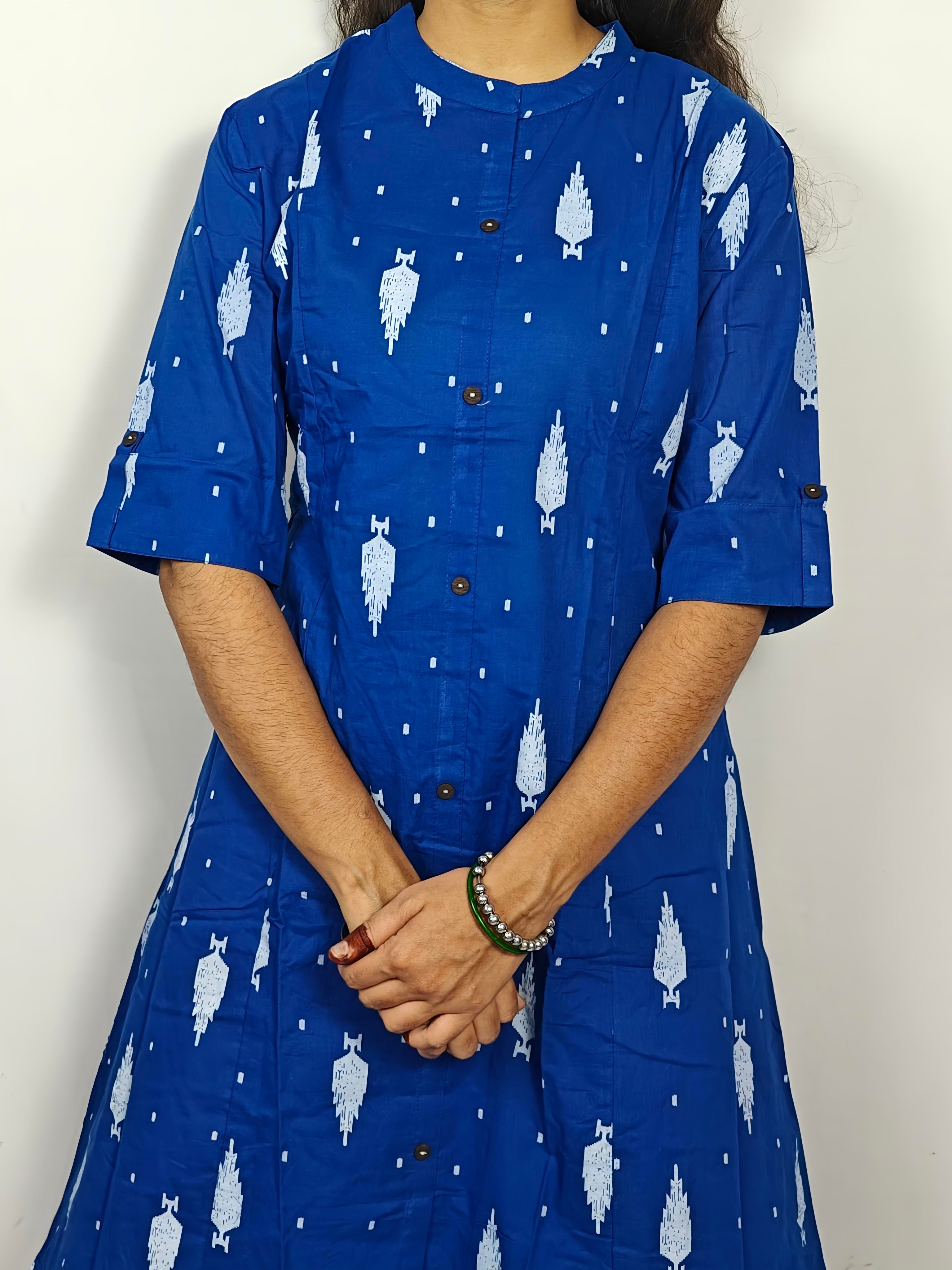 Blue Printed  Co-Ord Set (Z0205)