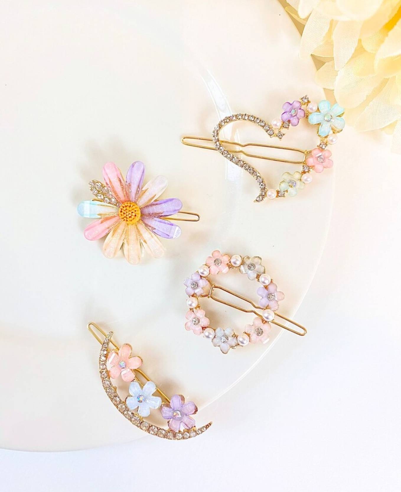 Style Hair Clips Barrettes Set for Women And Girls [ 4 PIECES] Hair Clip  (Multicolor)