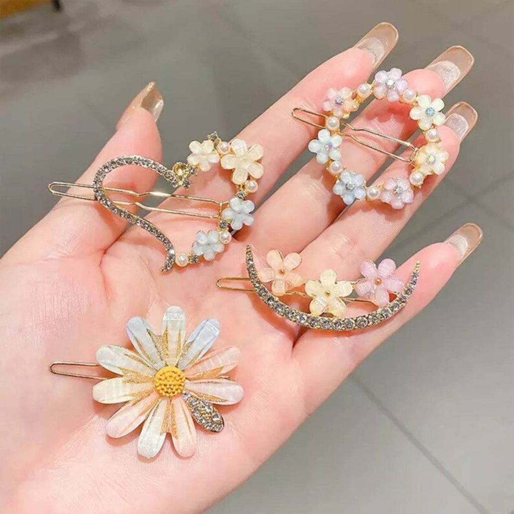 Style Hair Clips Barrettes Set for Women And Girls [ 4 PIECES] Hair Clip  (Multicolor)