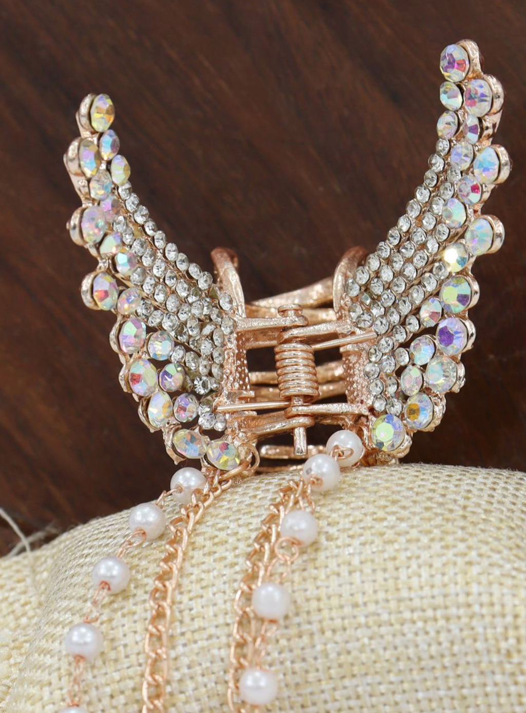 Women Embellished Butterfly Wing Claw Clip