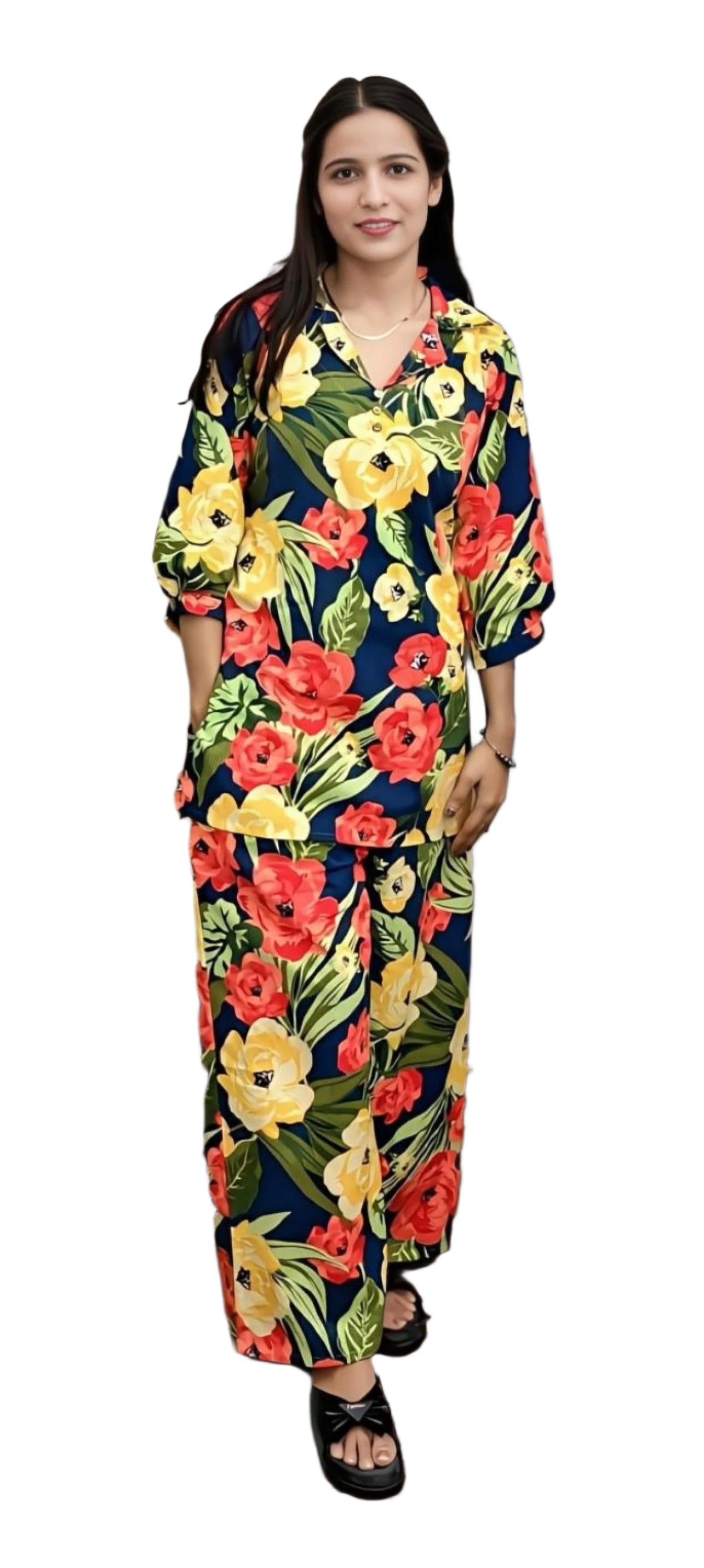 Floral Print Beautiful Co-Ord Set (Z0195)