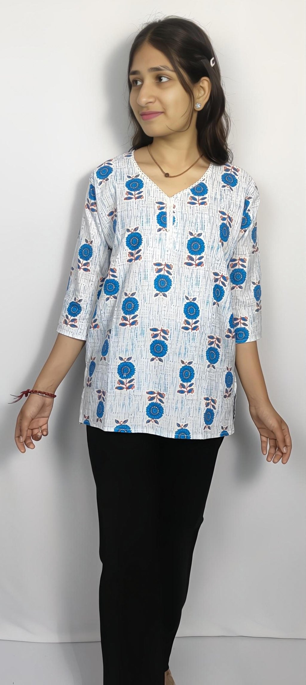 Abstract Printed Cotton Kurti Stylish & Breezy Daily Wear Collection
