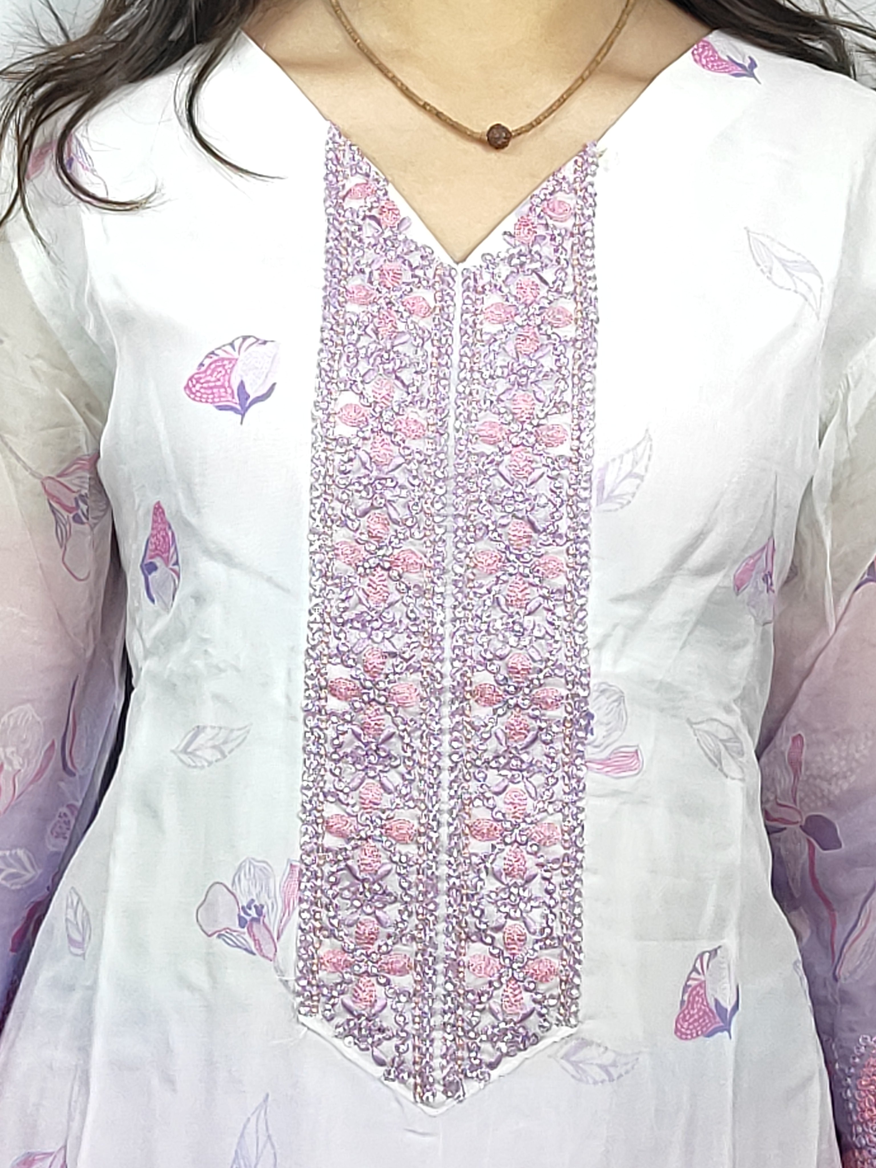 Lavendar colour 3 piece Kurta Set (Z0124)