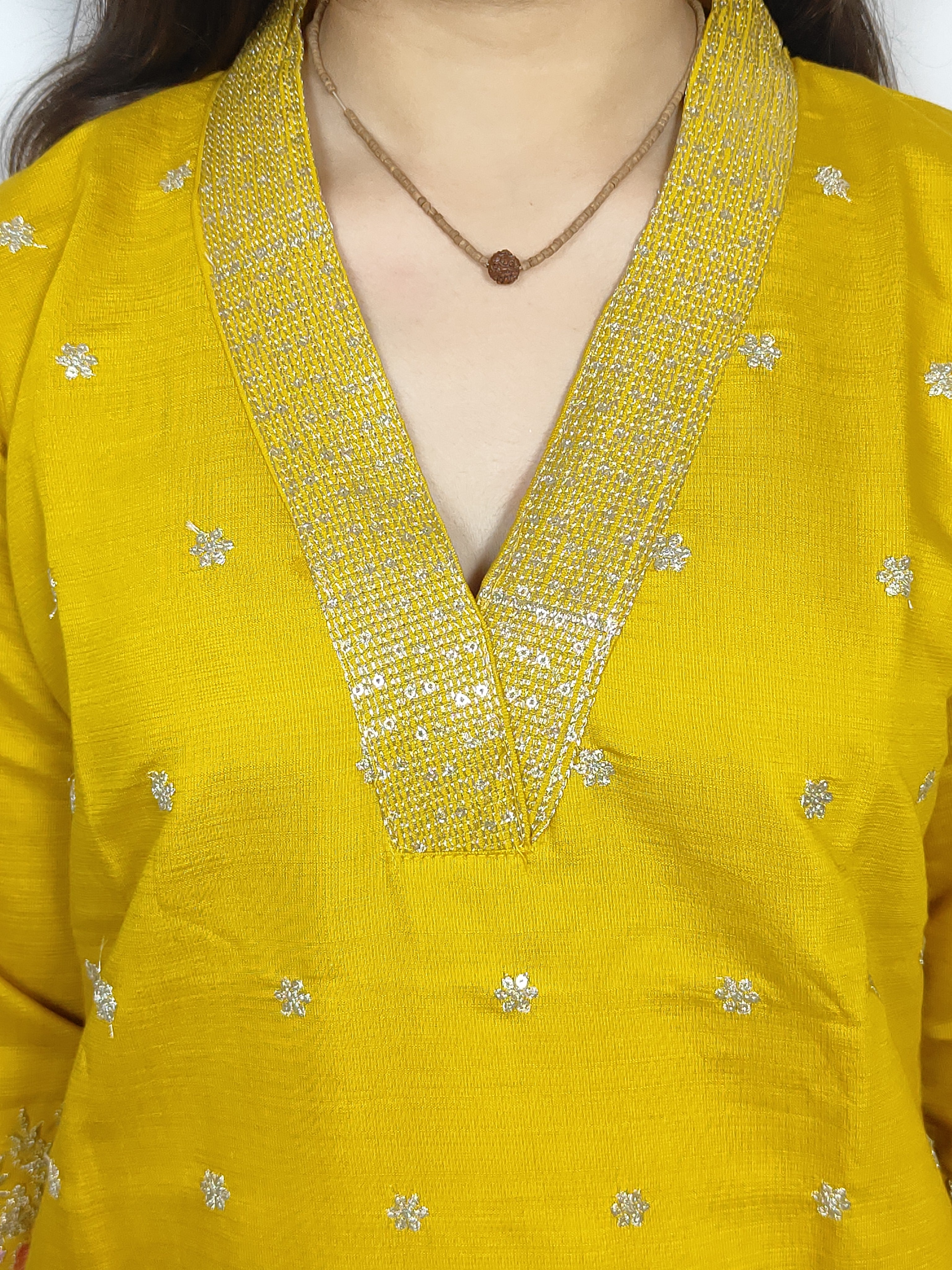 Yellow 3 piece  Kurta Set (Z0127)