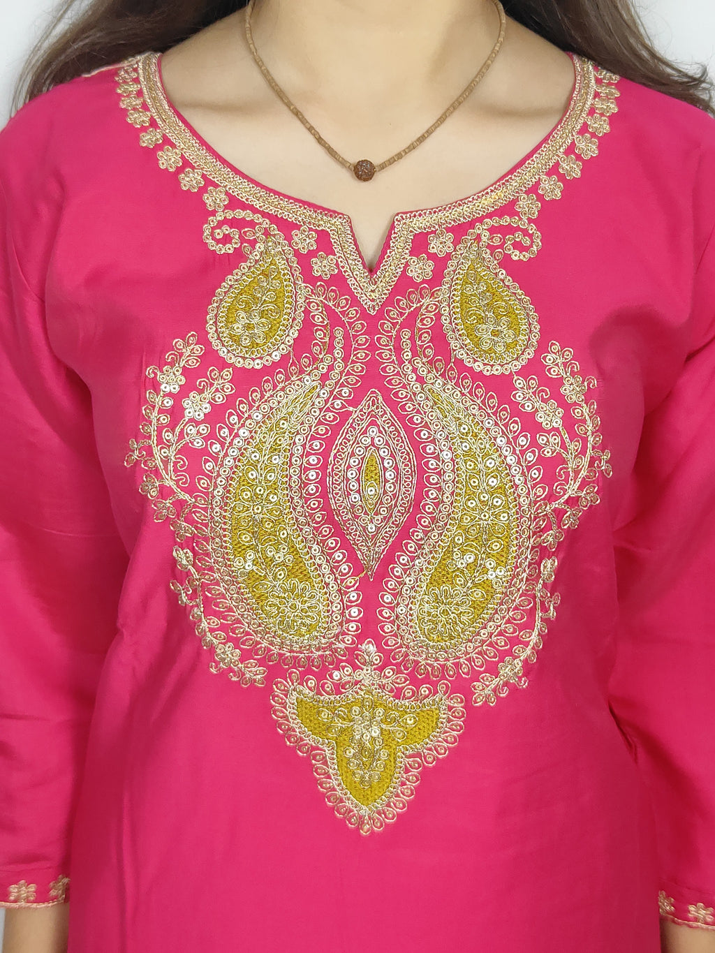 Pink 3 piece Kurta Set (Z0130)