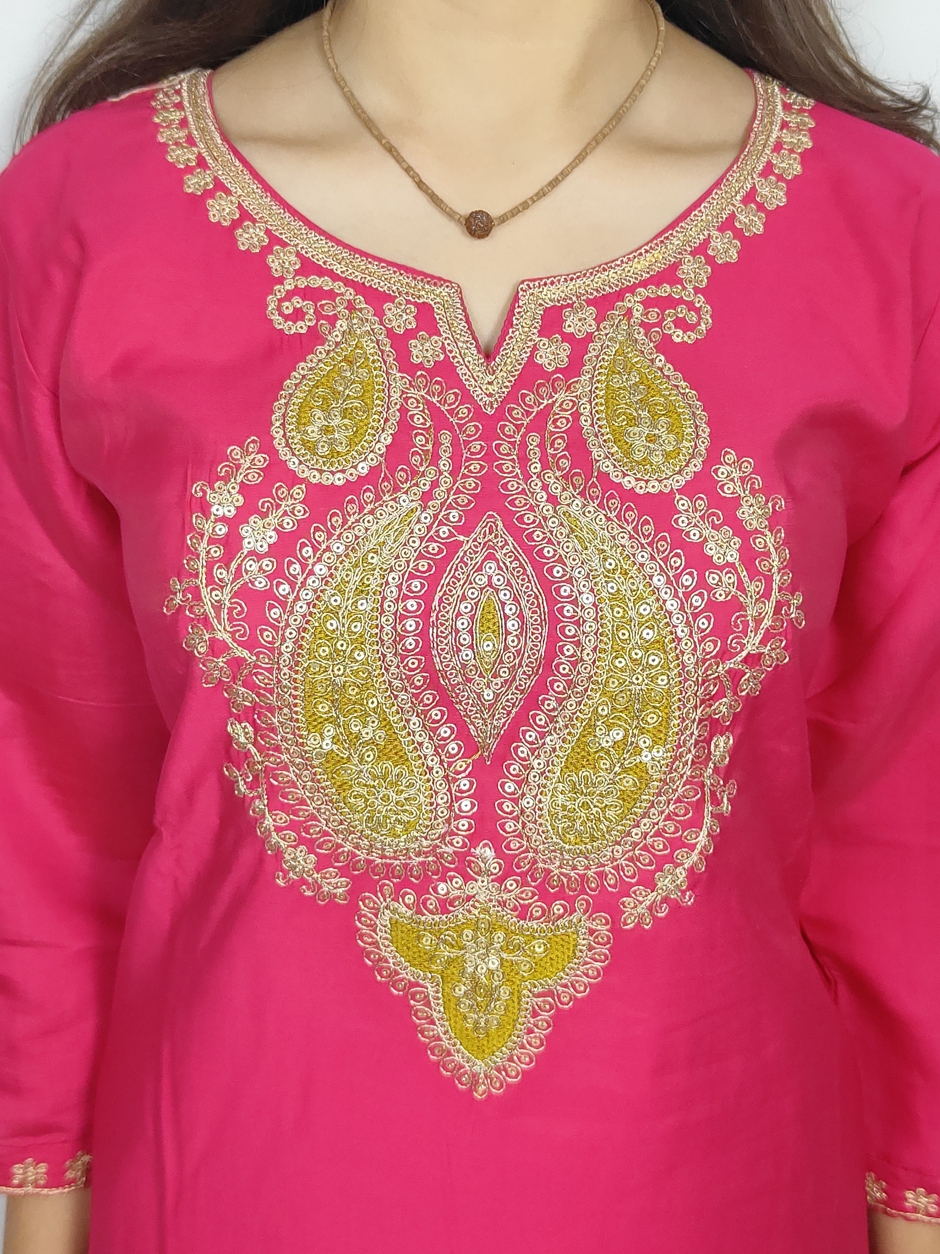 Pink 3 piece Kurta Set (Z0130)