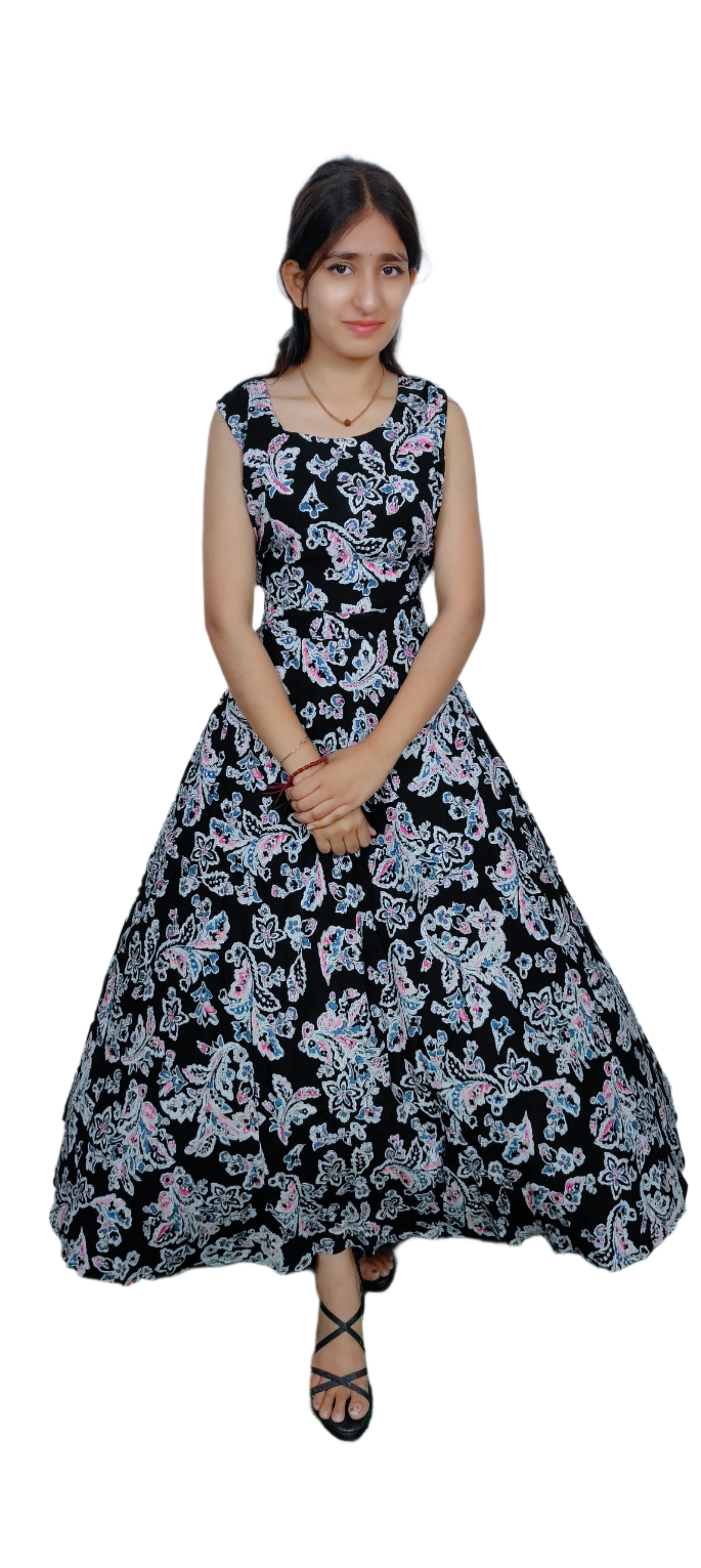 Black Midi Dress (Z046)