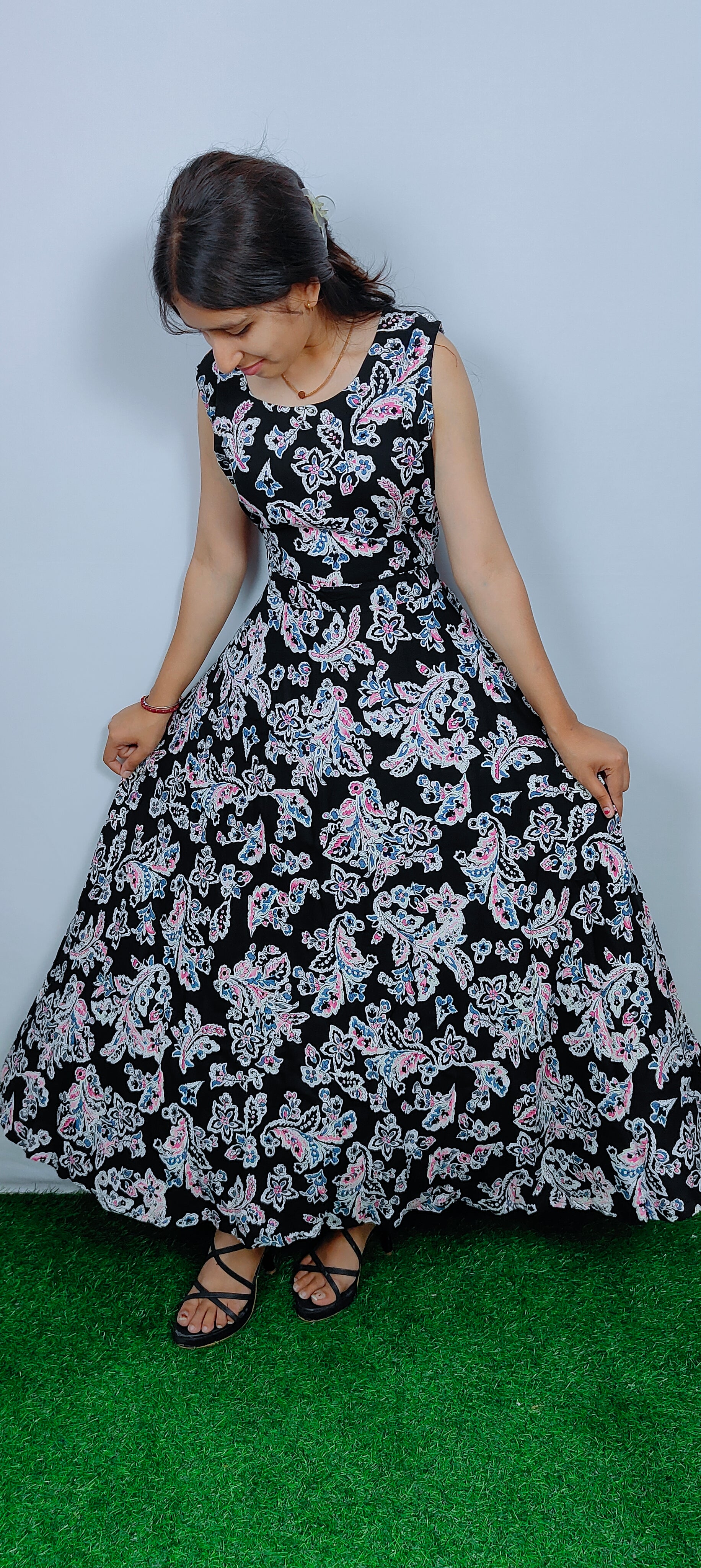 Black Midi Dress (Z046)