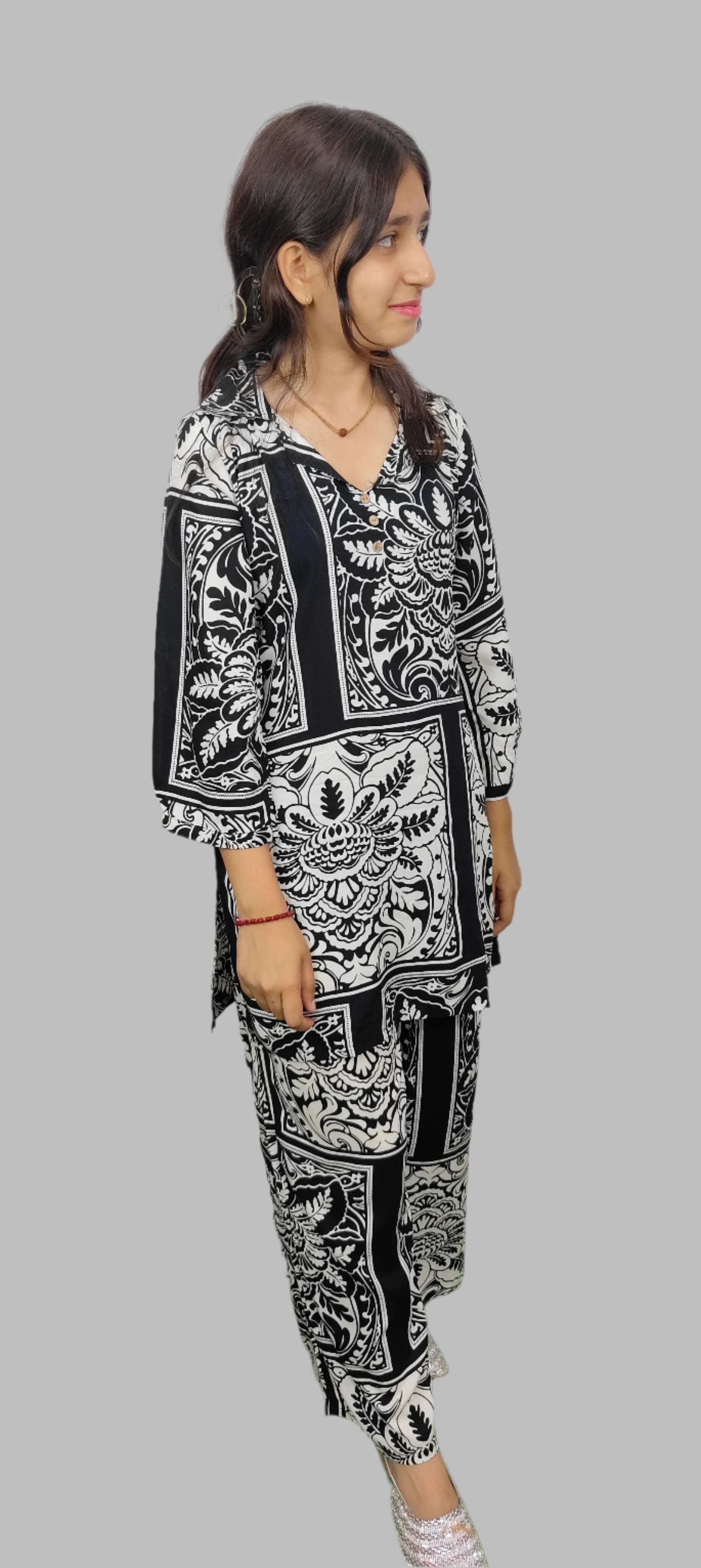 Black  & White  Co-ord Set (Z059)