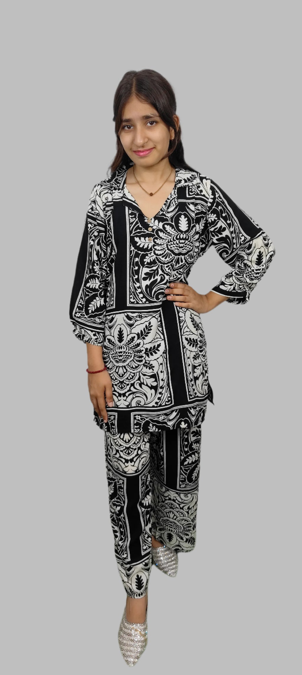 Black  & White  Co-ord Set (Z059)