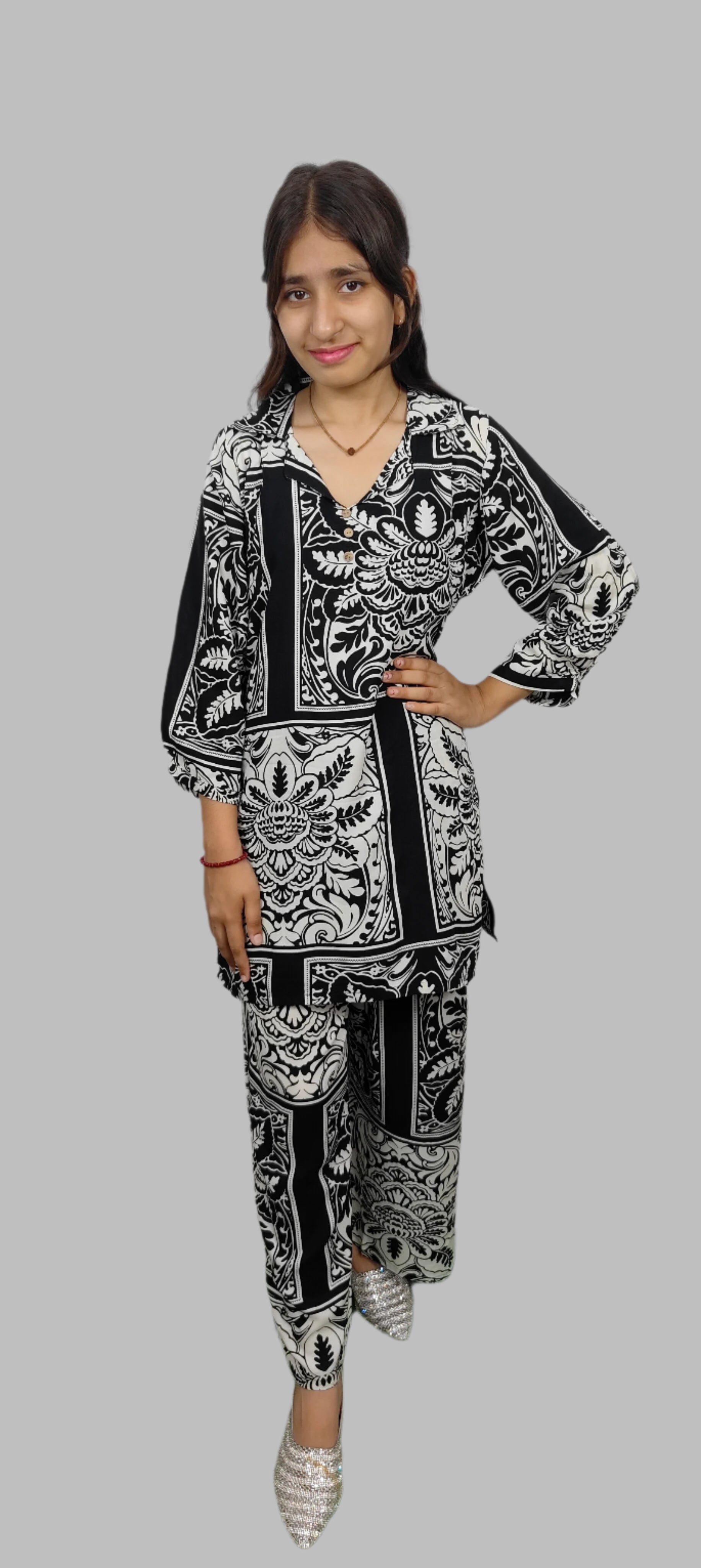 Black  & White  Co-ord Set (Z059)