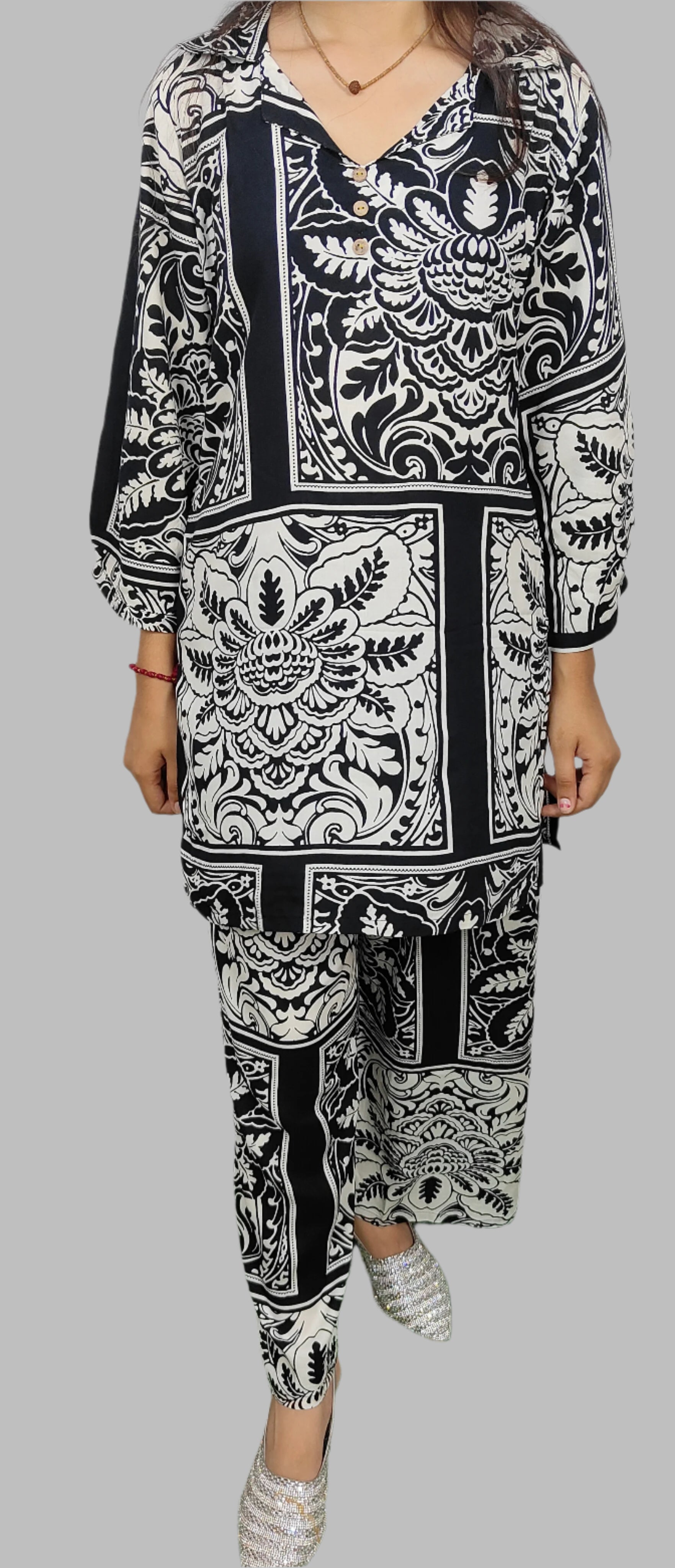 Black  & White  Co-ord Set (Z059)