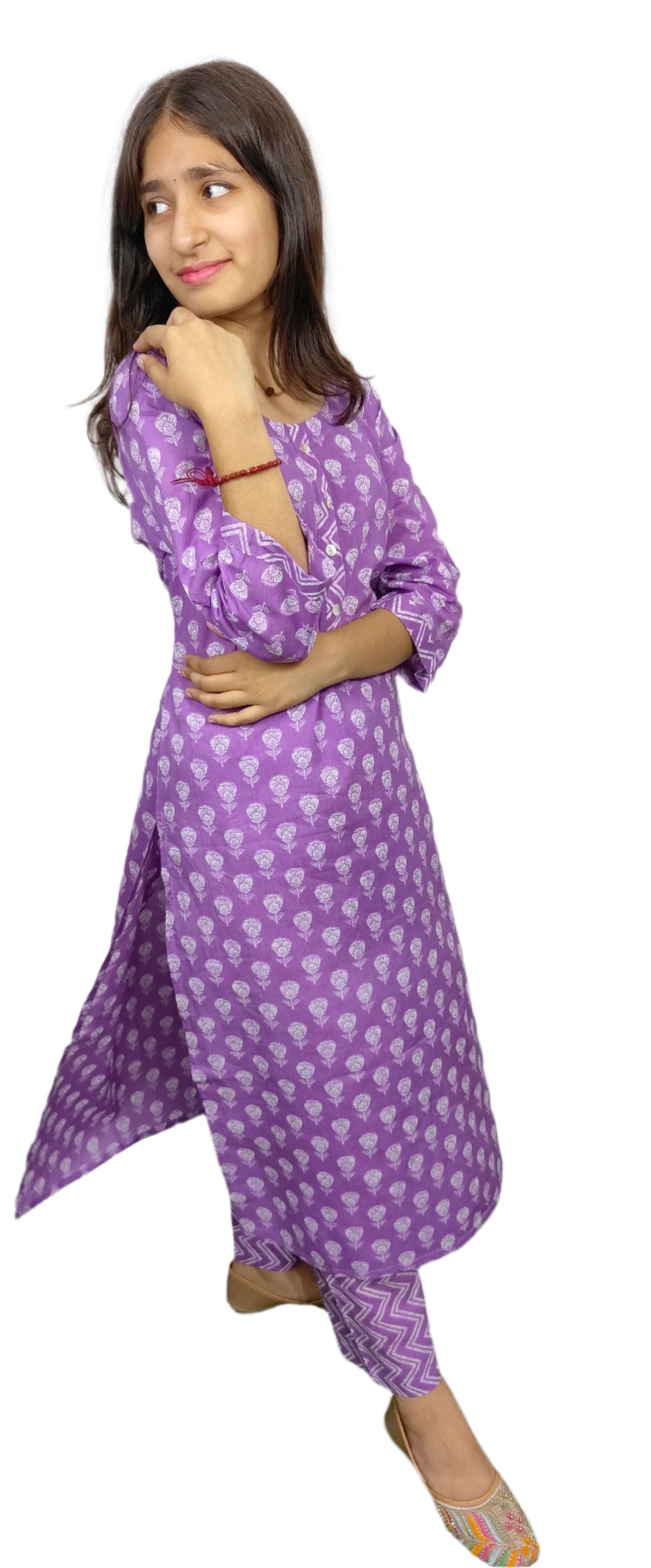 Purple kurta Set (Z058)