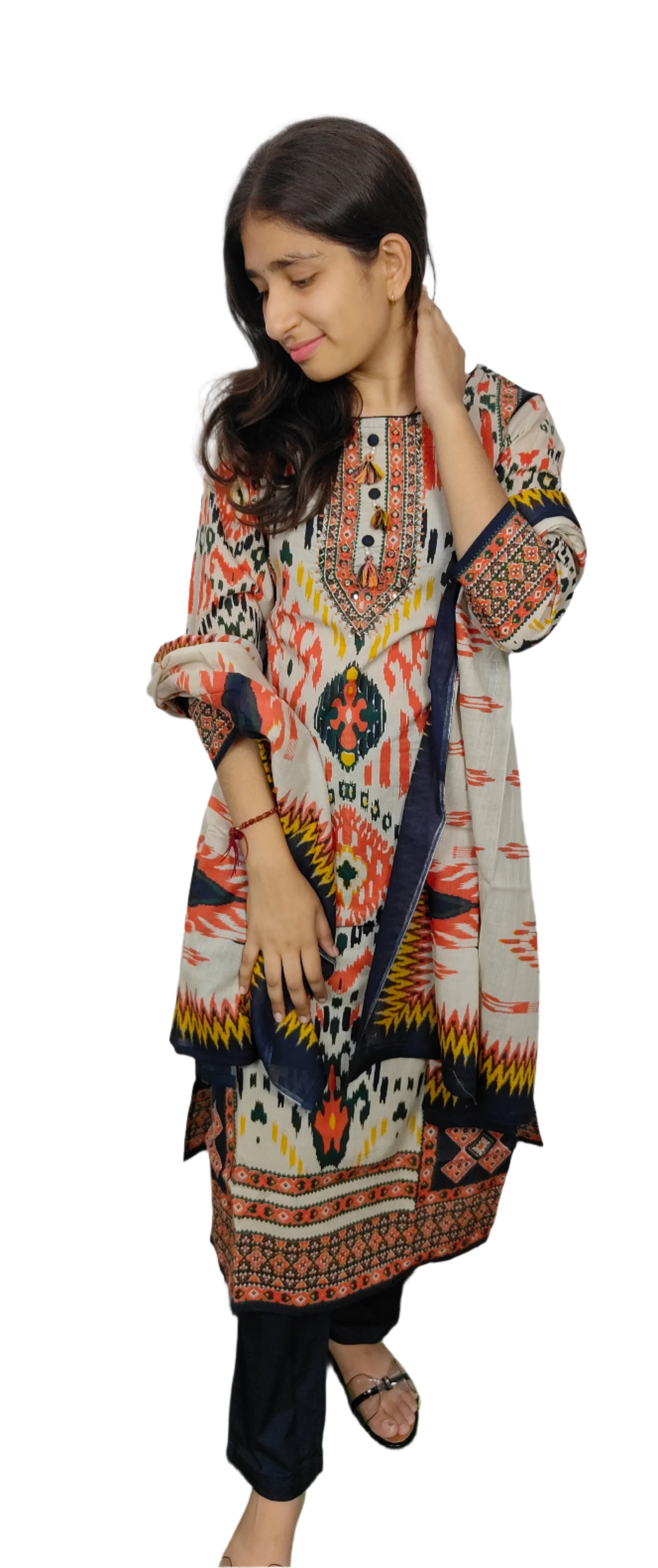 Traditional Printed Kurta Outfit (Z053)